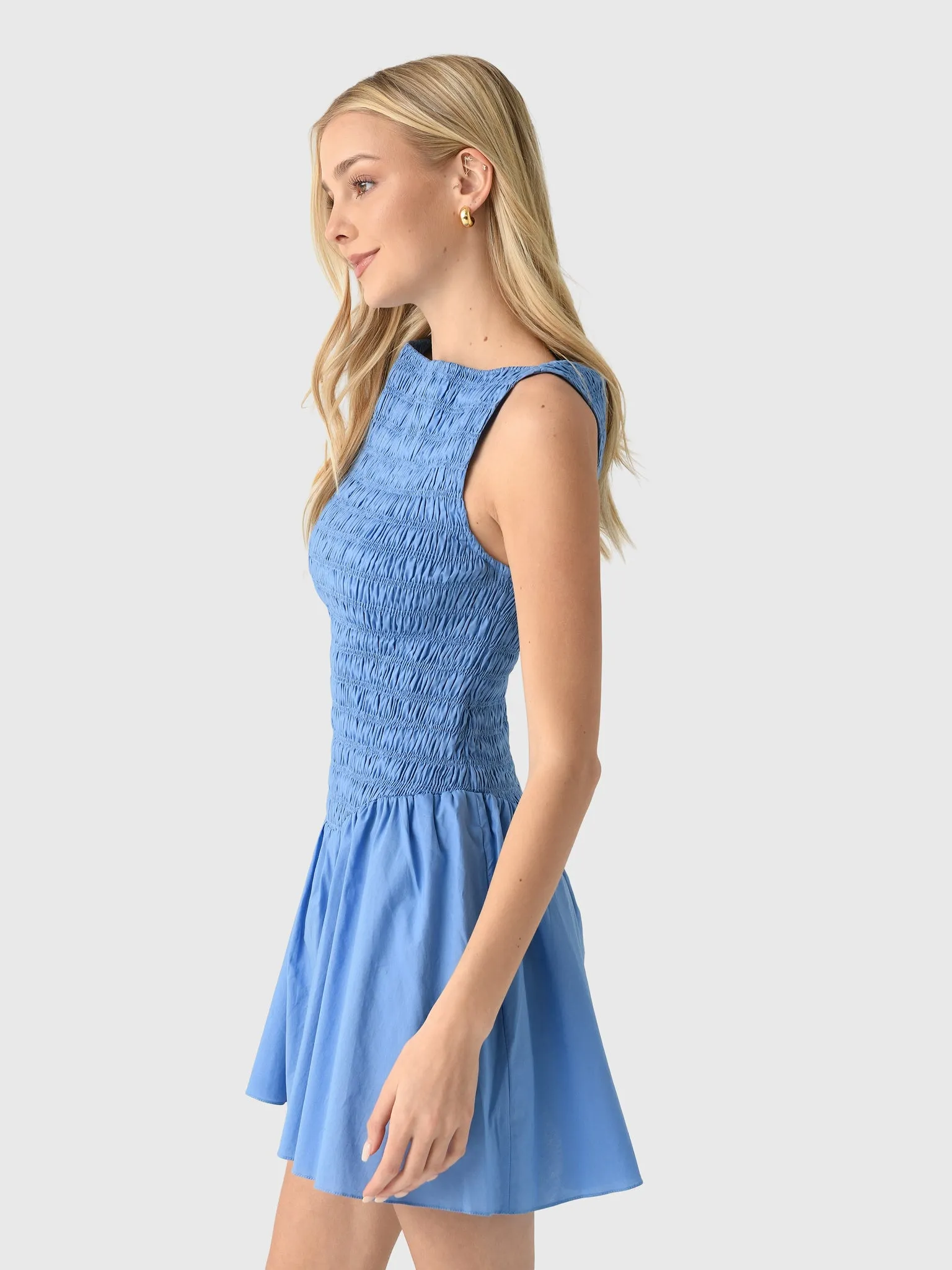 Faithfull The Brand Women's Martina Mini Dress sold by Saint Bernard product image thumbnail 3