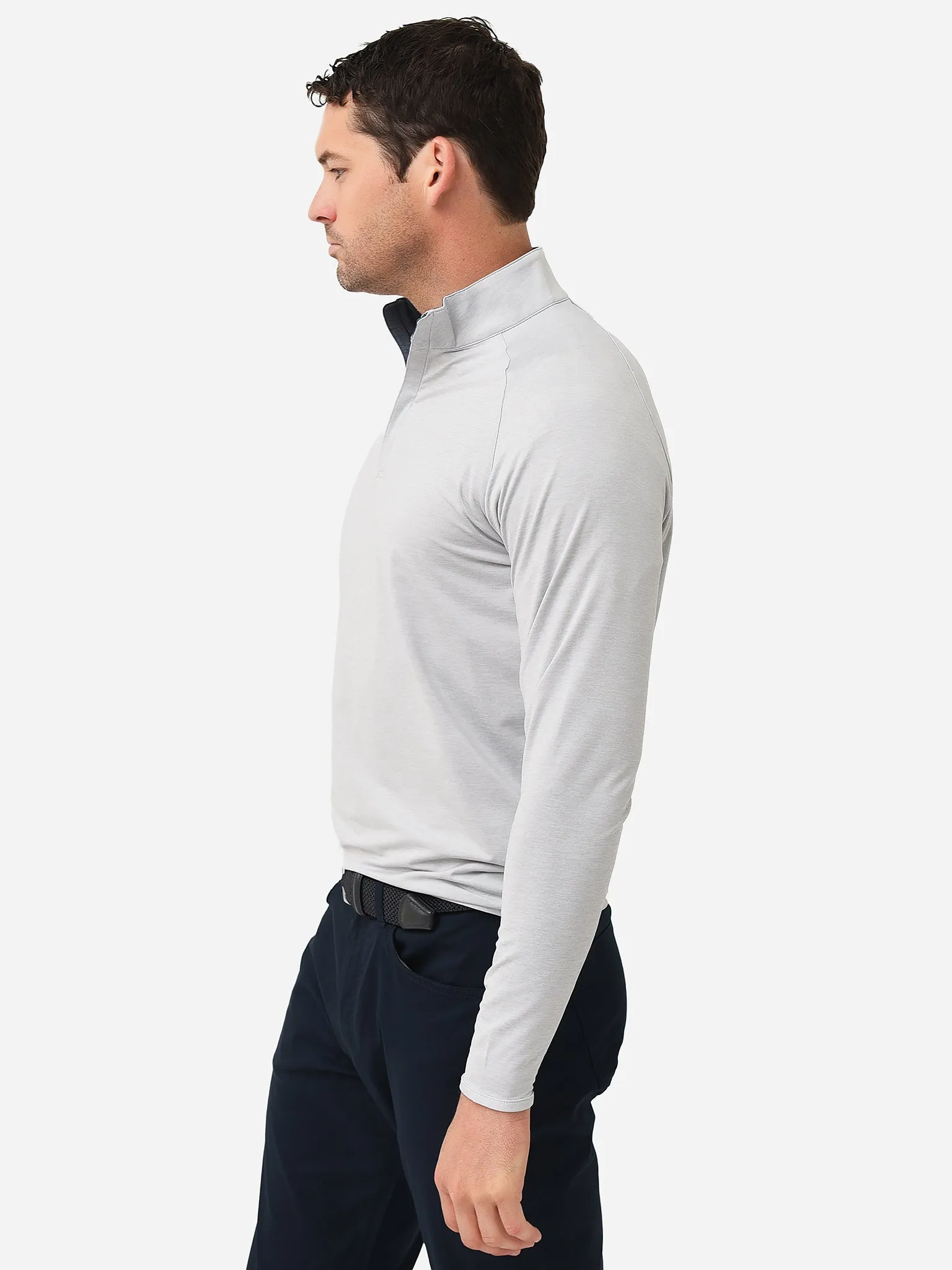 Peter Millar Crown Crafted Men's Stealth Performance Quarter-Zip sold by Saint Bernard product image thumbnail 3