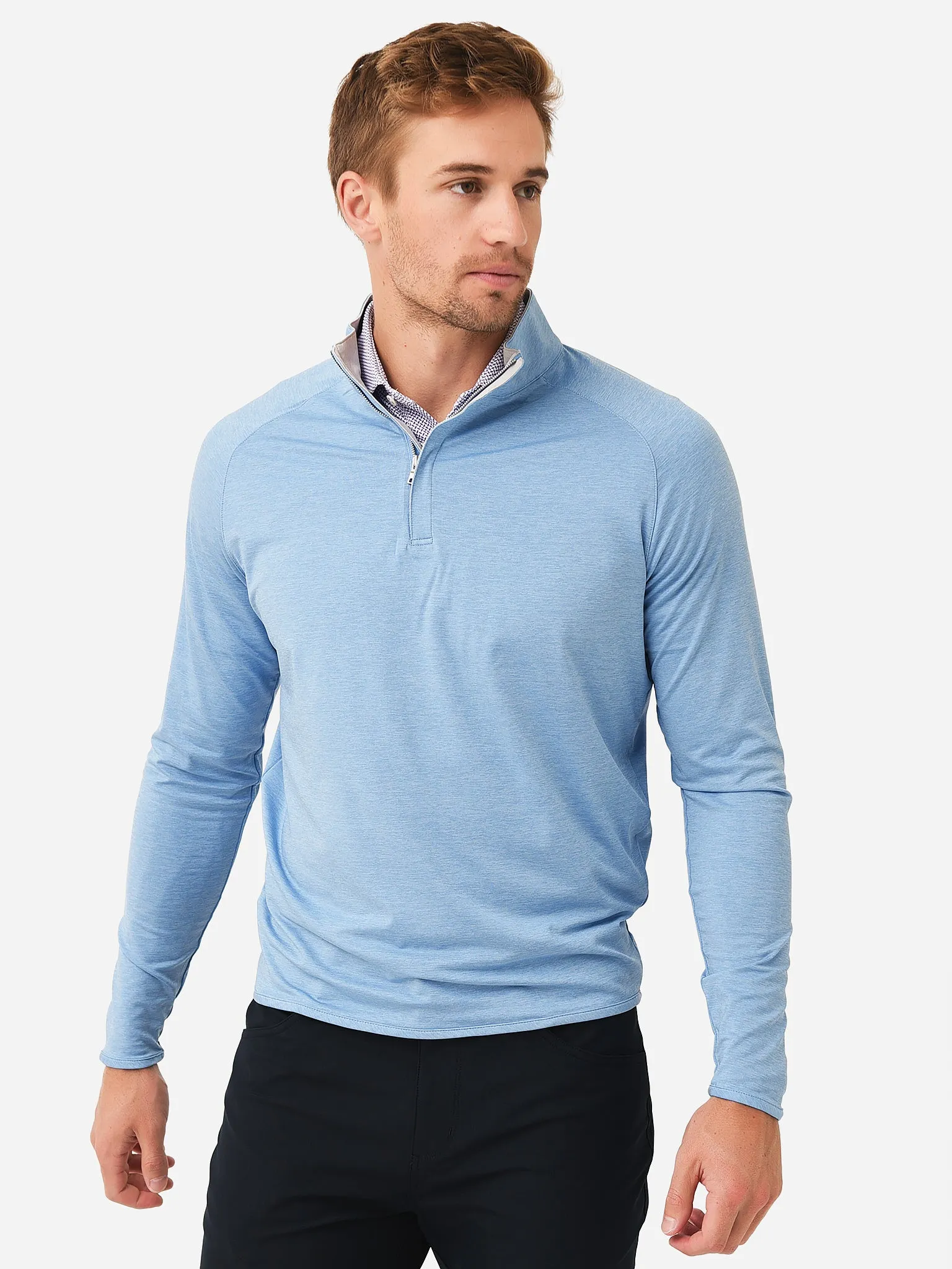 Peter Millar Crown Crafted Men's Stealth Performance Quarter-Zip sold by Saint Bernard product image thumbnail 5
