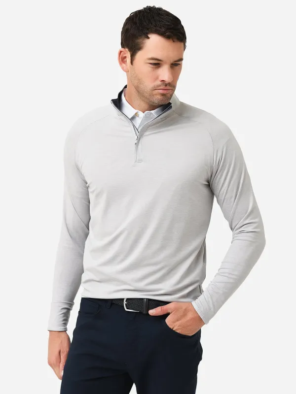 Peter Millar Crown Crafted Men's Stealth Performance Quarter-Zip made by Peter Millar
