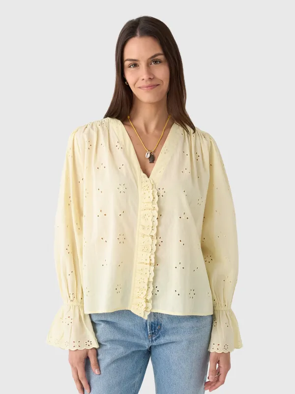 Berenice Women's Cayssa Broderie Blouse sold by Saint Bernard