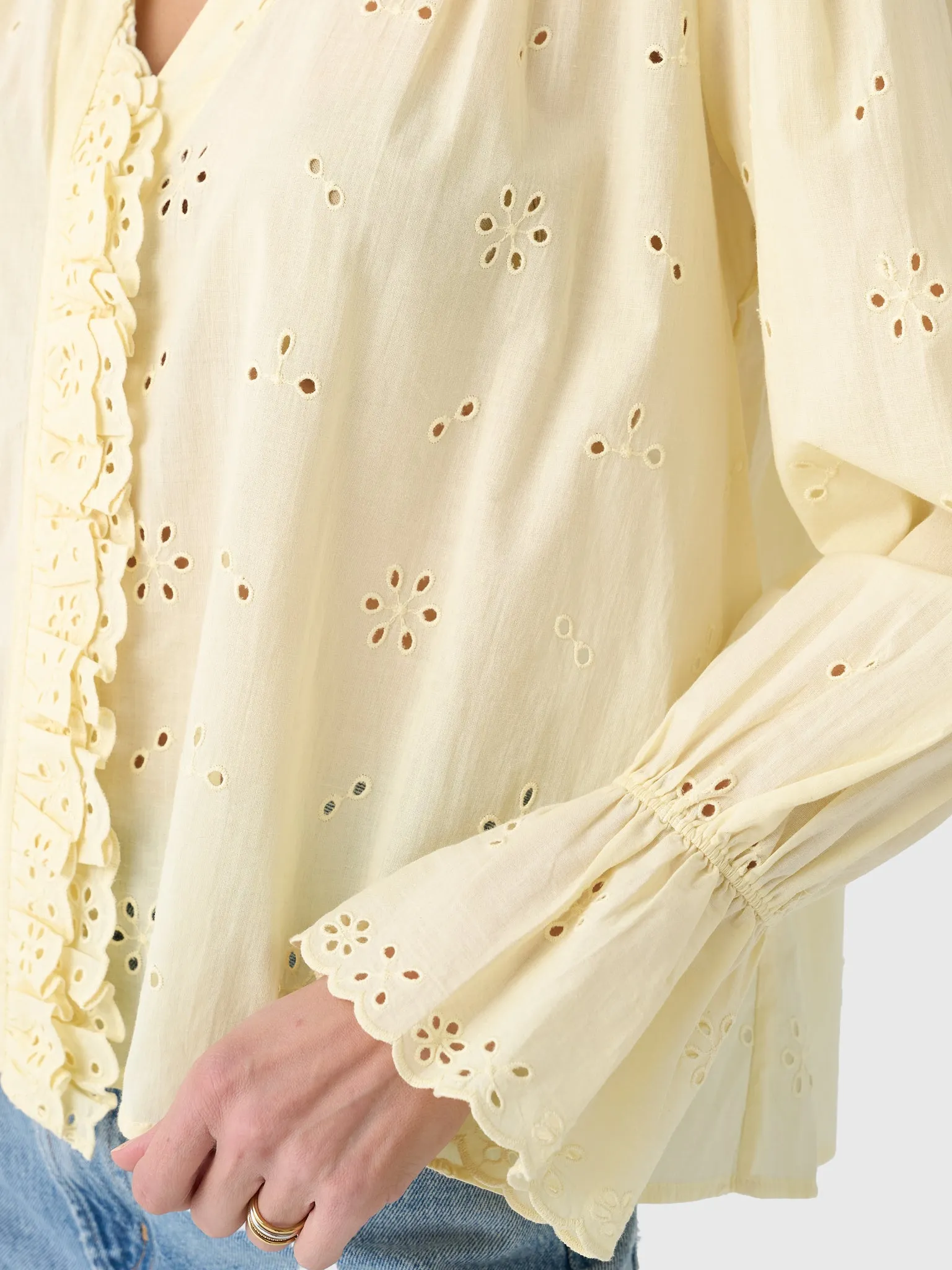 Berenice Women's Cayssa Broderie Blouse sold by Saint Bernard product image thumbnail 5