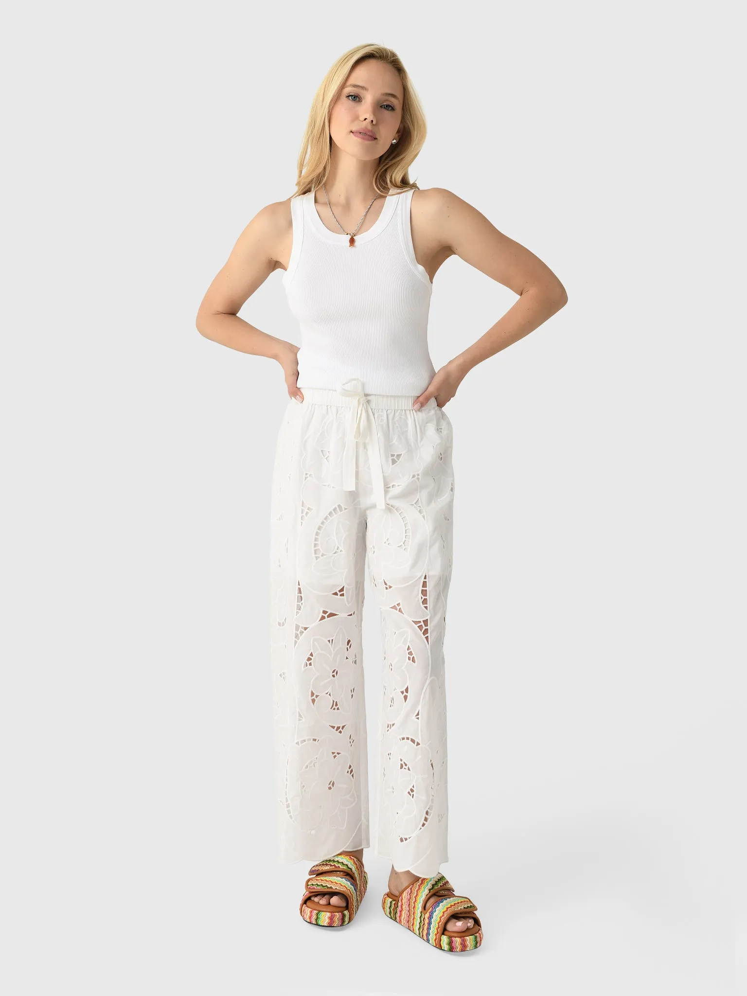 Berenice Women's Polli Broderie Pant sold by Saint Bernard product image thumbnail 2