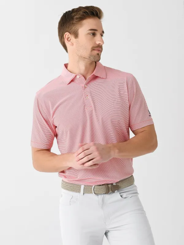 Peter Millar Crown Sport Men's Jubilee Stripe Performance Omni Polo sold by Saint Bernard