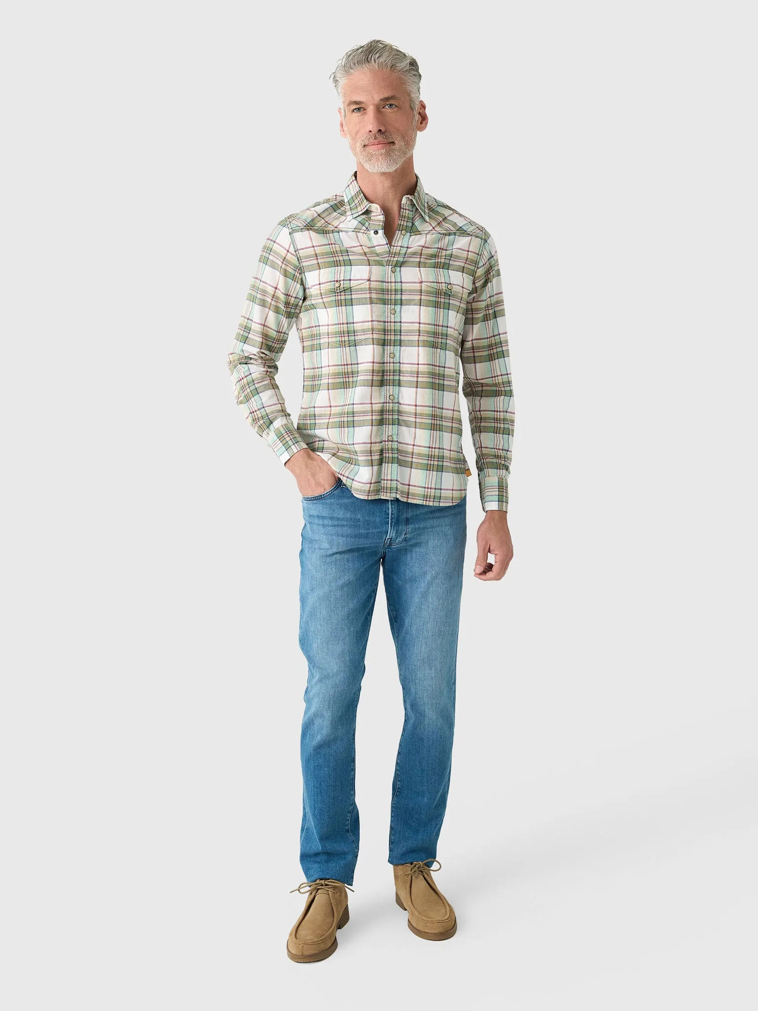 Original Madras Trading Company Men's N°107 Western Long Sleeve Shirt sold by Saint Bernard product image thumbnail 2