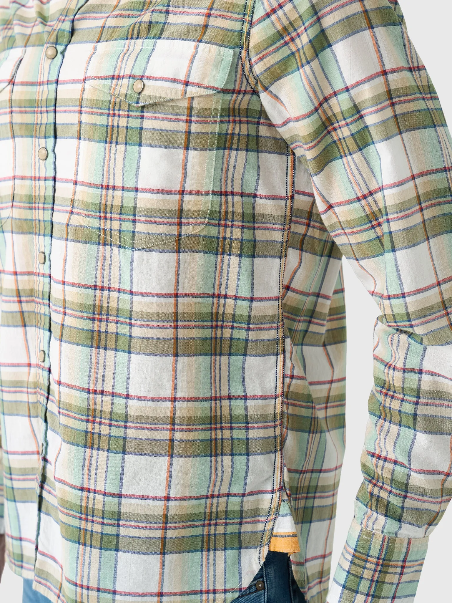 Original Madras Trading Company Men's N°107 Western Long Sleeve Shirt sold by Saint Bernard product image thumbnail 5