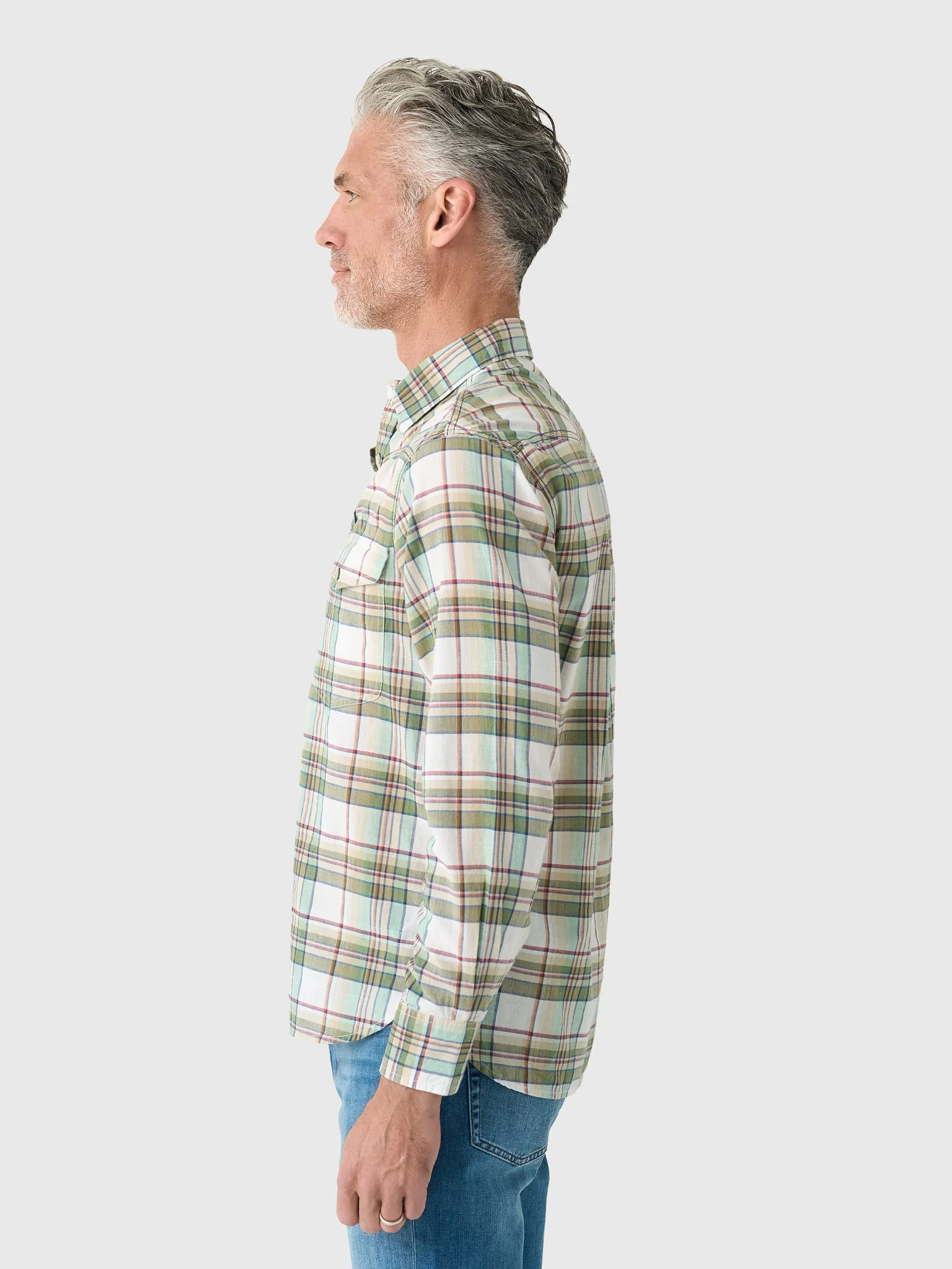 Original Madras Trading Company Men's N°107 Western Long Sleeve Shirt sold by Saint Bernard product image thumbnail 3