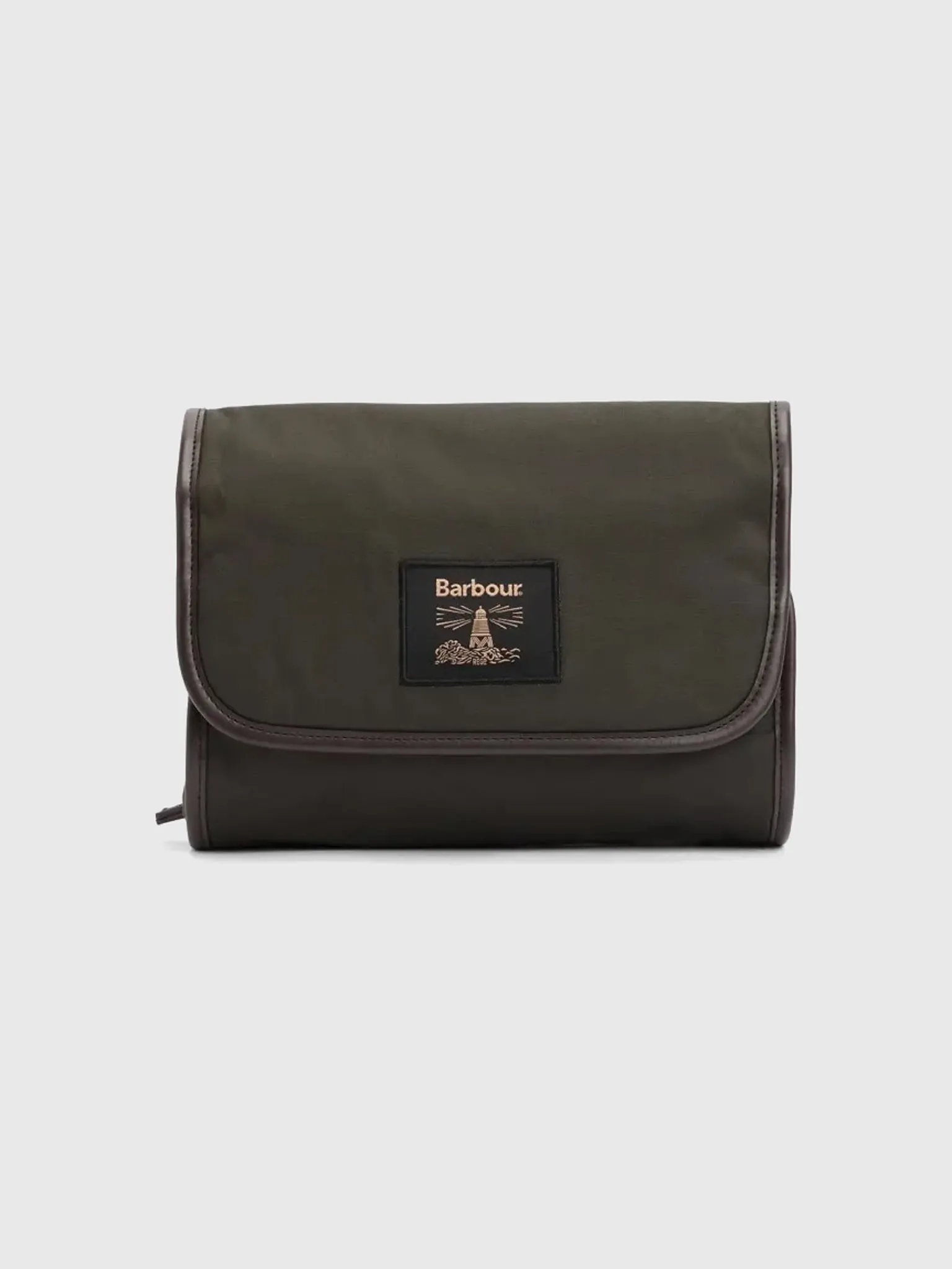 Barbour Wax Hanging Wash Bag sold by Saint Bernard