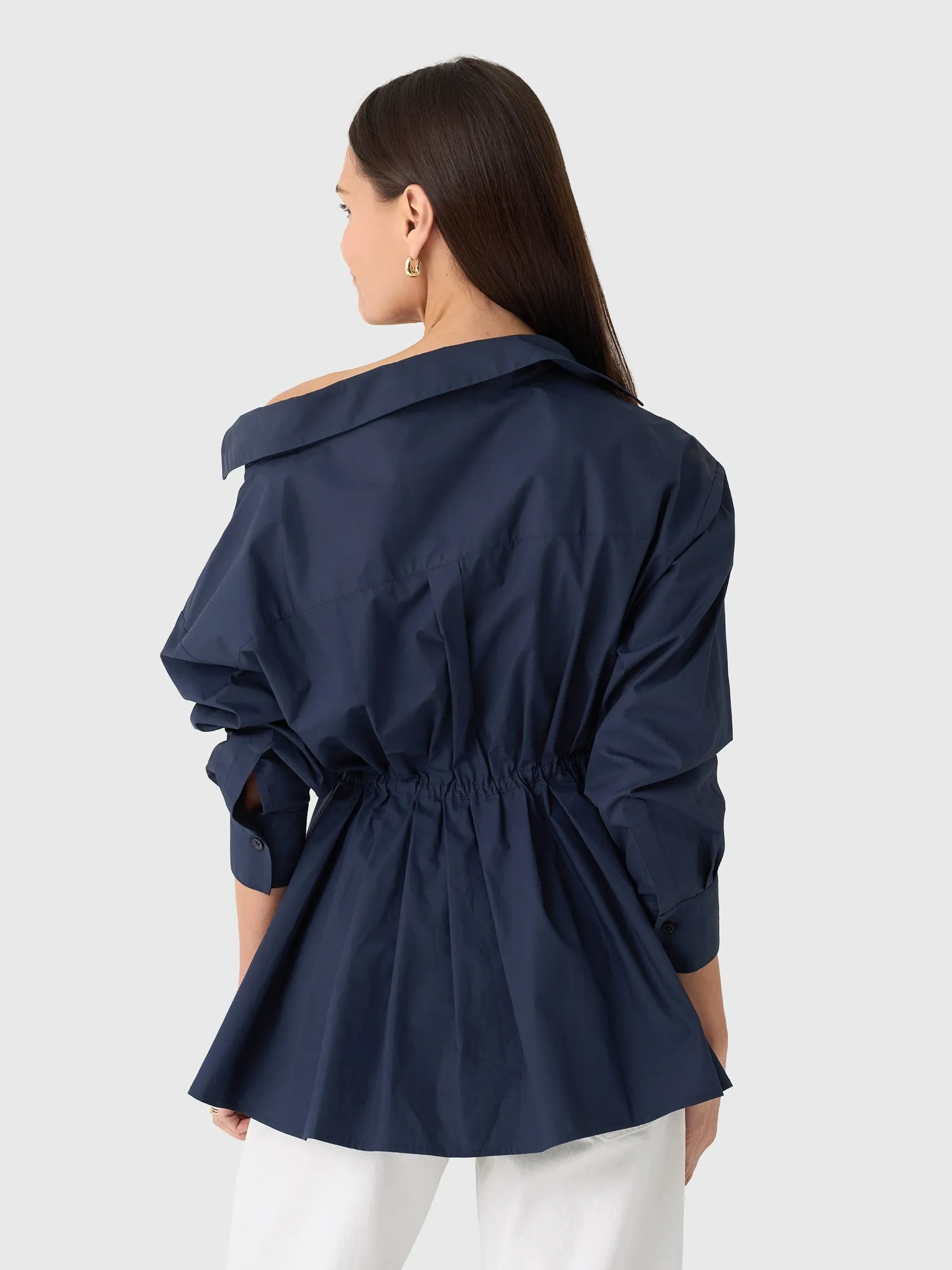 Rosie Assoulin Women's Falling Off The Shoulder Shirt sold by Saint Bernard product image thumbnail 4