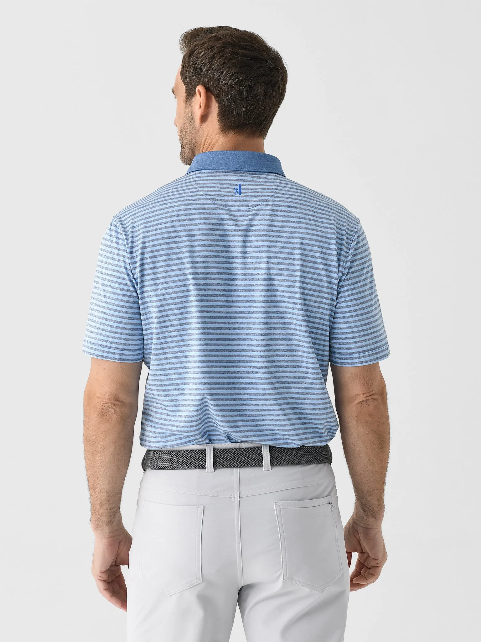 Johnnie-O Men's Gibbons Stripe Performance Jersey Polo sold by Saint Bernard product image thumbnail 4