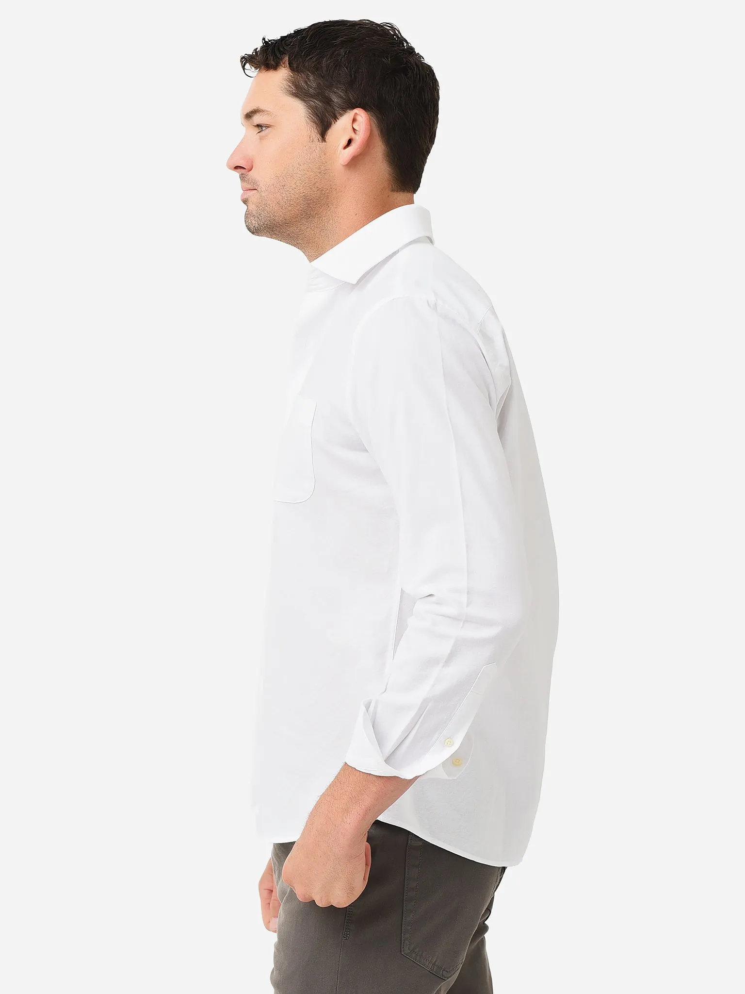 Peter Millar Crown Men's Hadley Oxford Cotton Sport Shirt sold by Saint Bernard product image thumbnail 4