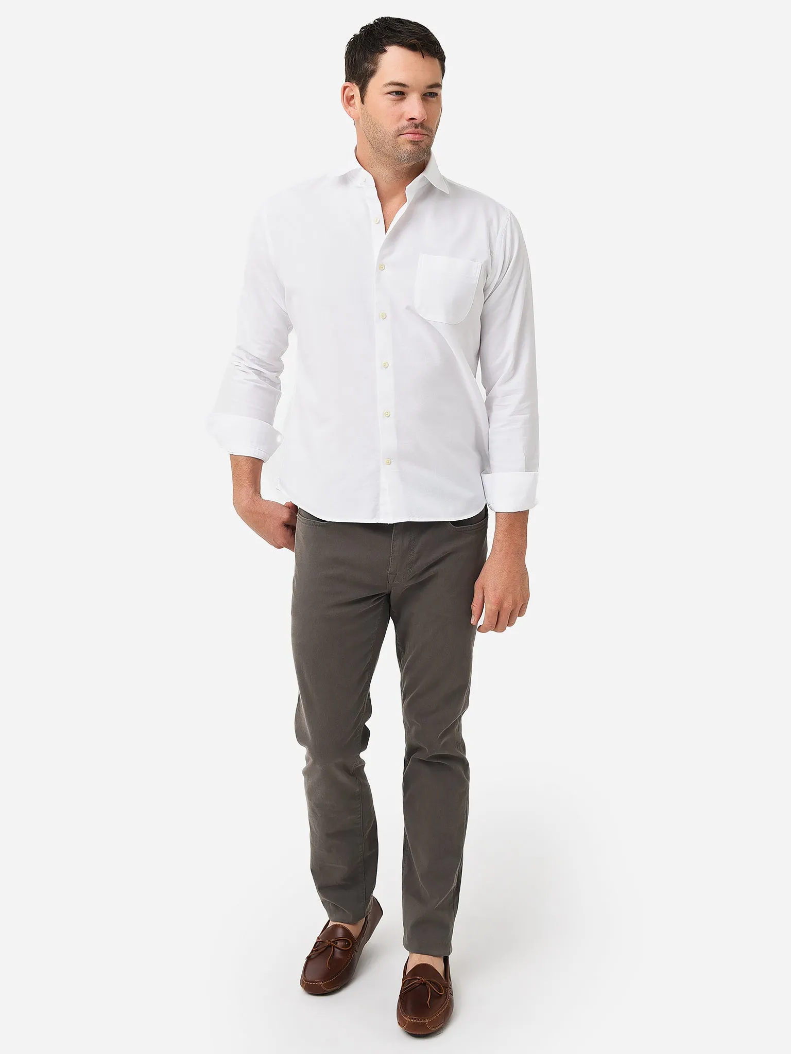 Peter Millar Crown Men's Hadley Oxford Cotton Sport Shirt sold by Saint Bernard product image thumbnail 3