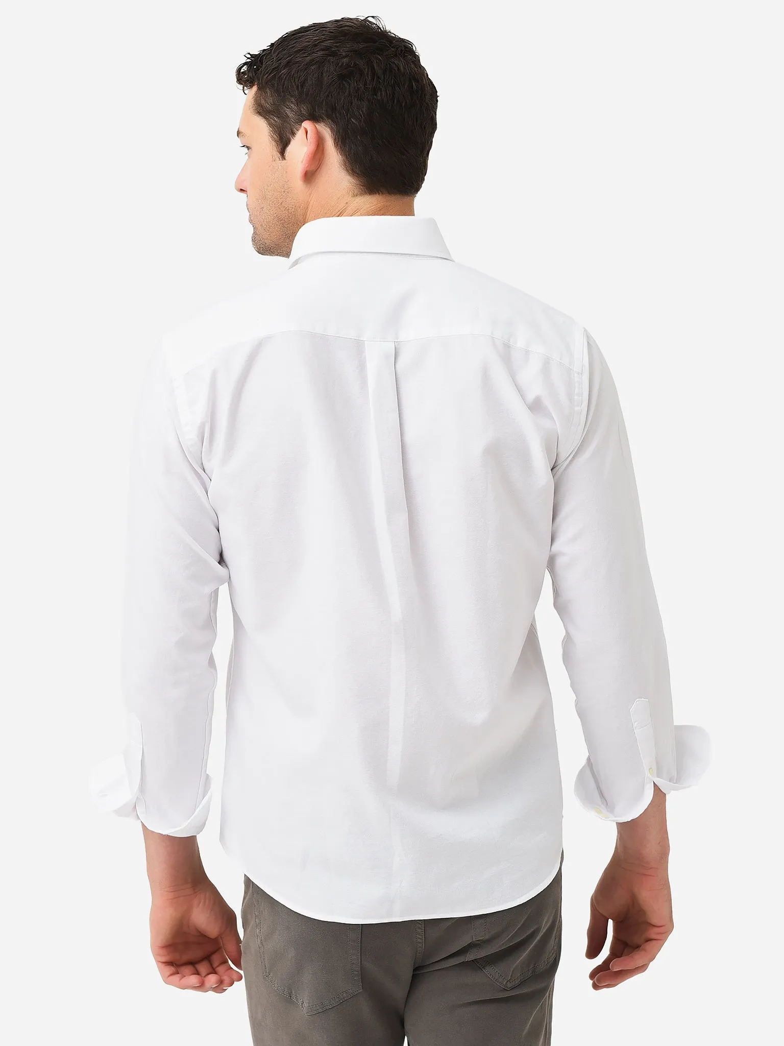 Peter Millar Crown Men's Hadley Oxford Cotton Sport Shirt sold by Saint Bernard product image thumbnail 5