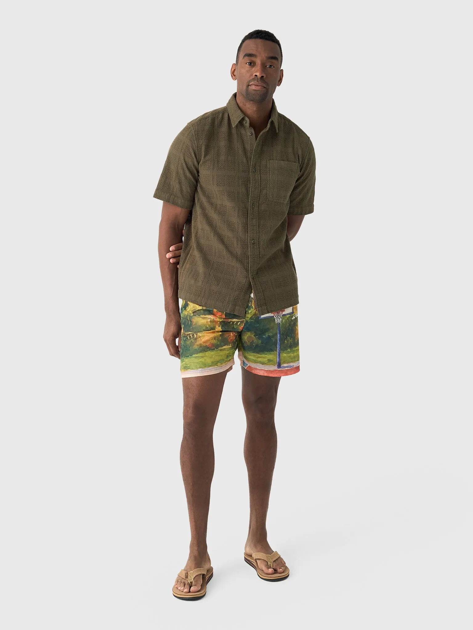 Les Deux Men's Charlie Short-Sleeve Shirt sold by Saint Bernard product image thumbnail 2