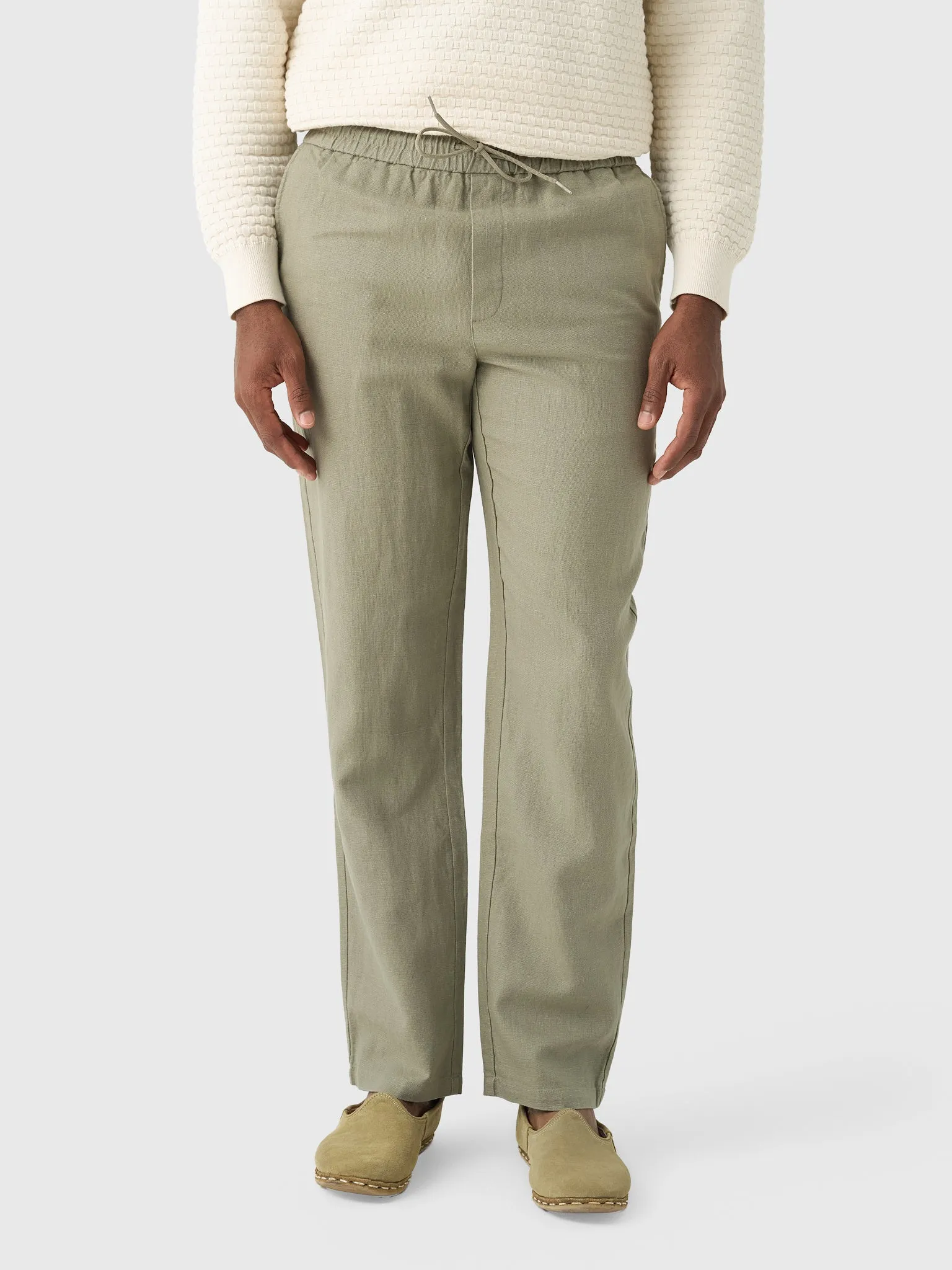 Les Deux Men's Patrick Linen Pant sold by Saint Bernard