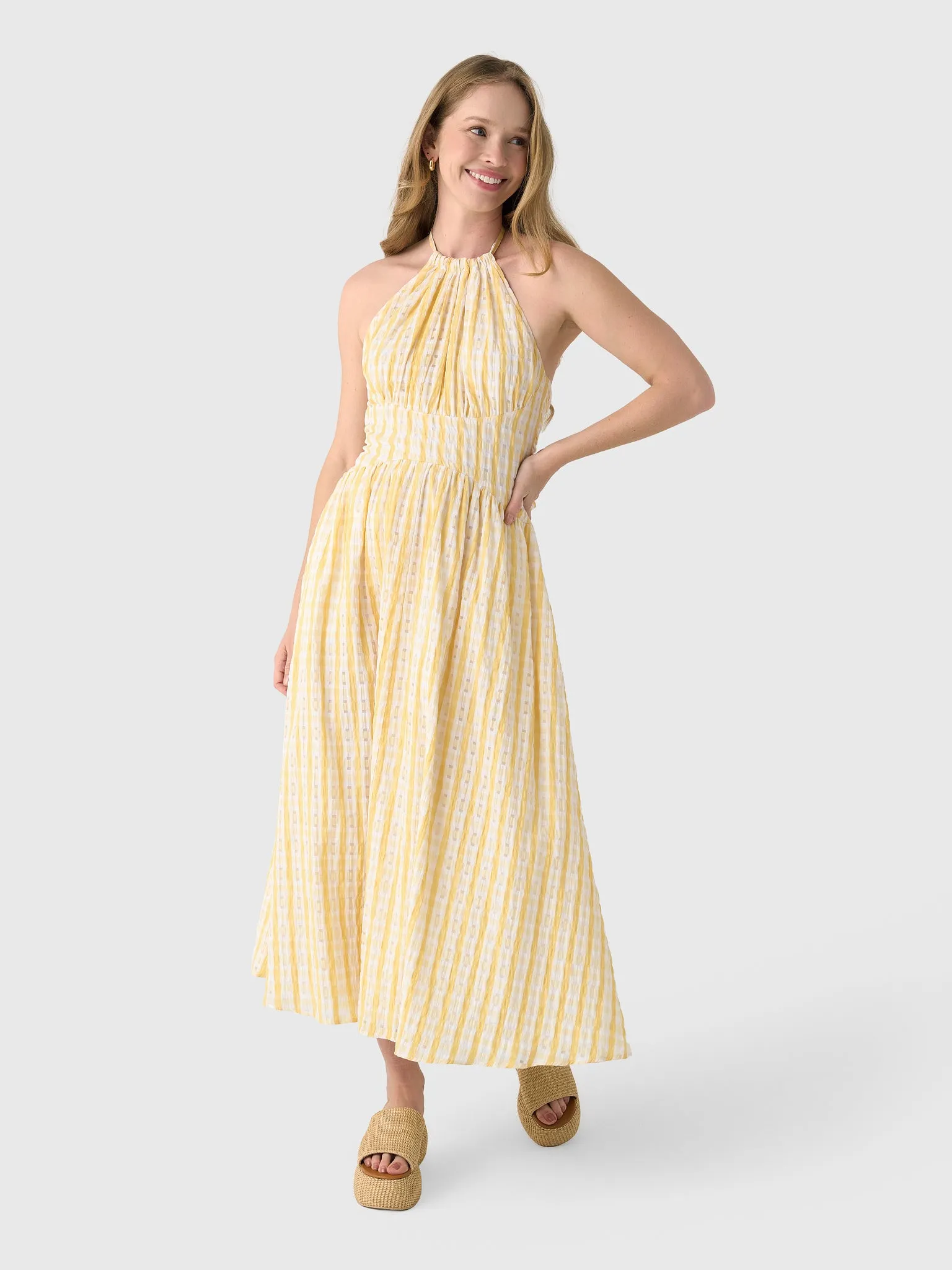 Rosie Assoulin Women's Halter in the Name of Love Dress sold by Saint Bernard