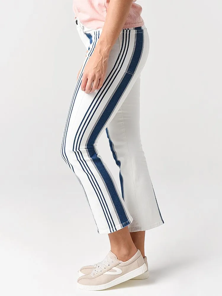Frame Women's Baja Stripe Crop Mini Boot Jean sold by Saint Bernard product image thumbnail 2