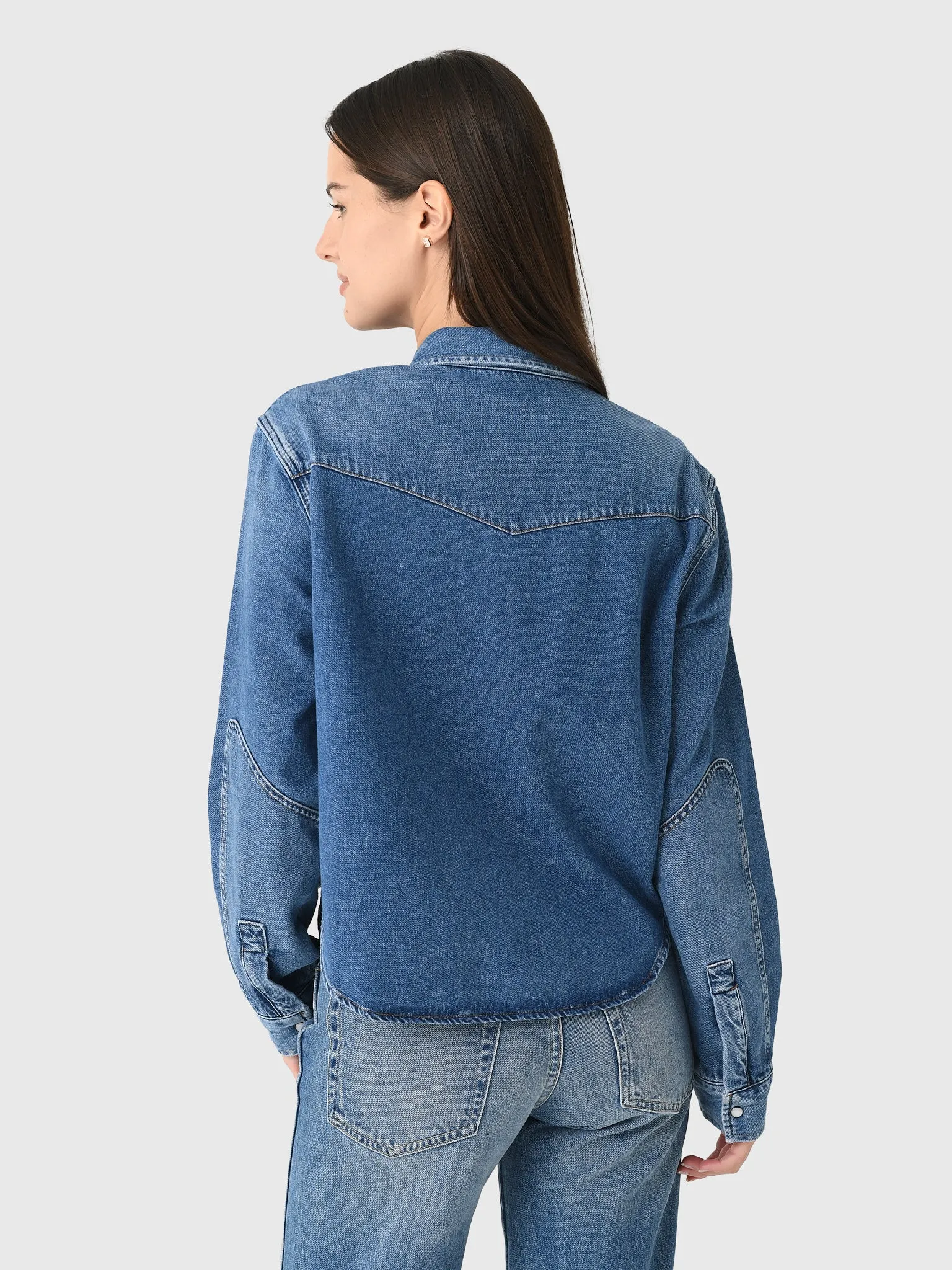 Citizens Of Humanity Women's Cropped Western Shirt sold by Saint Bernard product image thumbnail 4