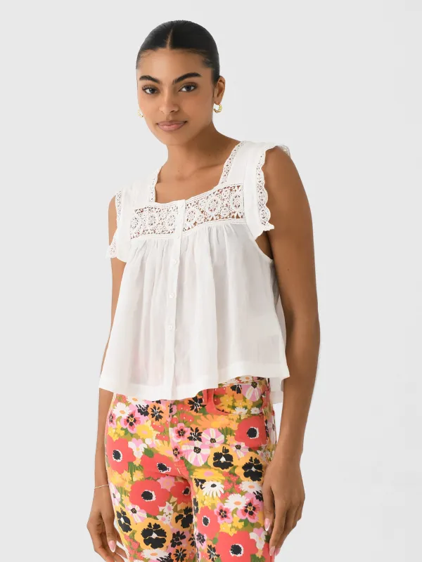 Citizens Of Humanity Women's Mia Embroidered Top made by Citizens Of Humanity