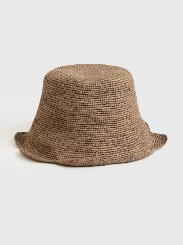 Freya Women's Scallop Crochet Bucket Hat made by Freya