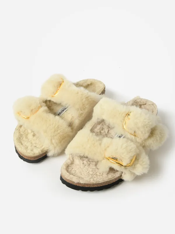 Birkenstock Women's Arizona Big Buckle Shearling Sandal made by Birkenstock