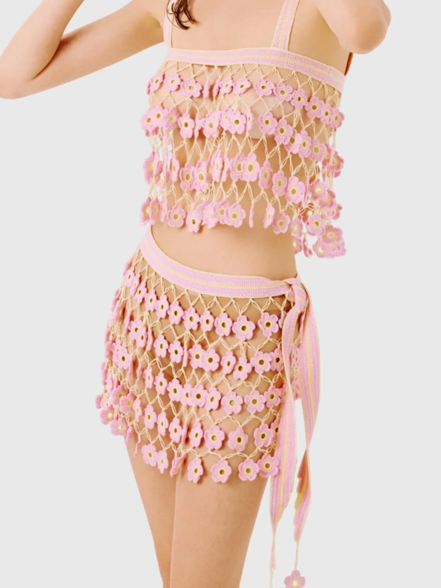 My Beachy Side Women's Fleur Hand-Crocheted Skirt sold by Saint Bernard product image thumbnail 2