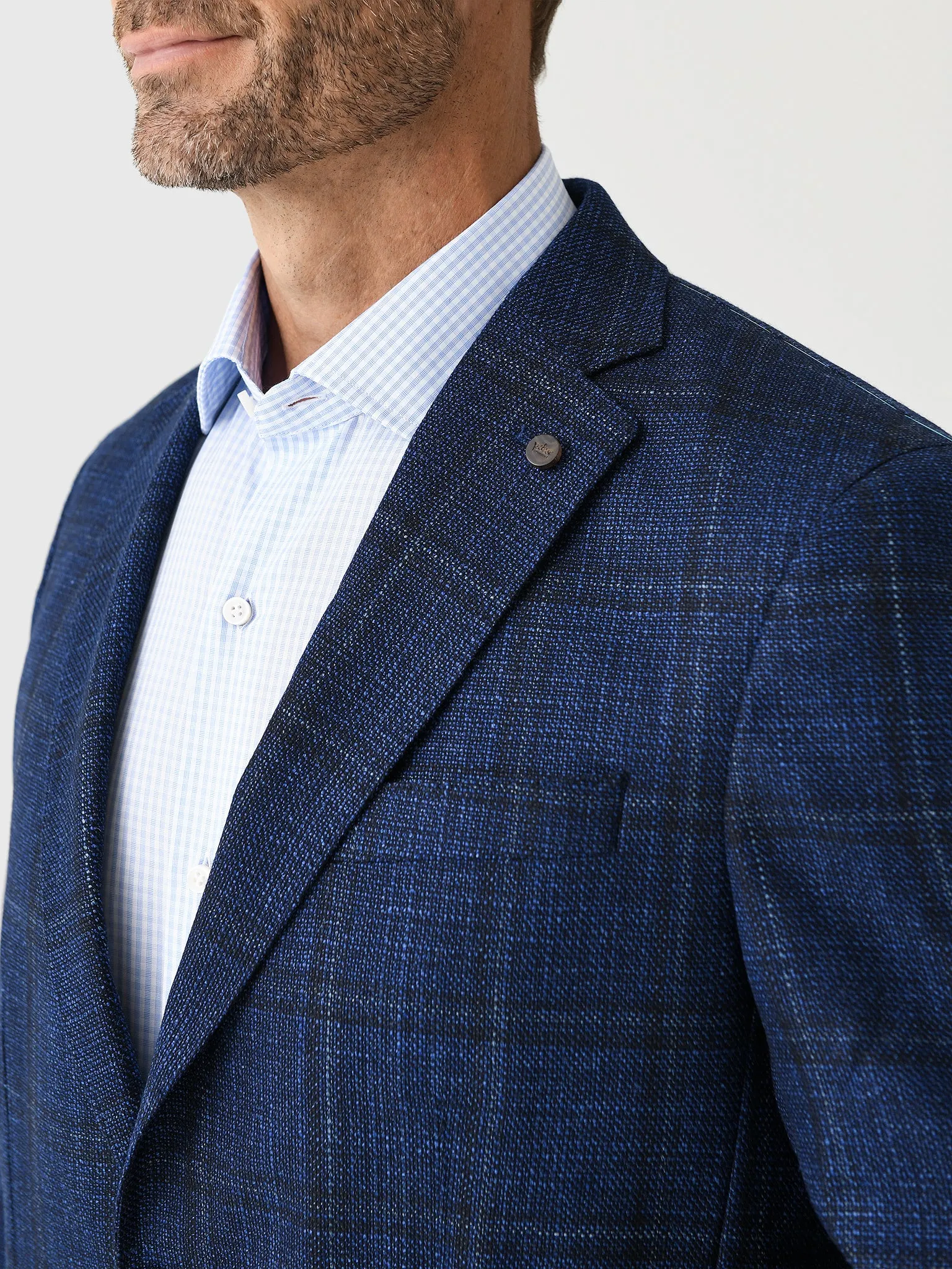 Peter Millar Crown Crafted Men's Clyde Plaid Soft Jacket sold by Saint Bernard product image thumbnail 5