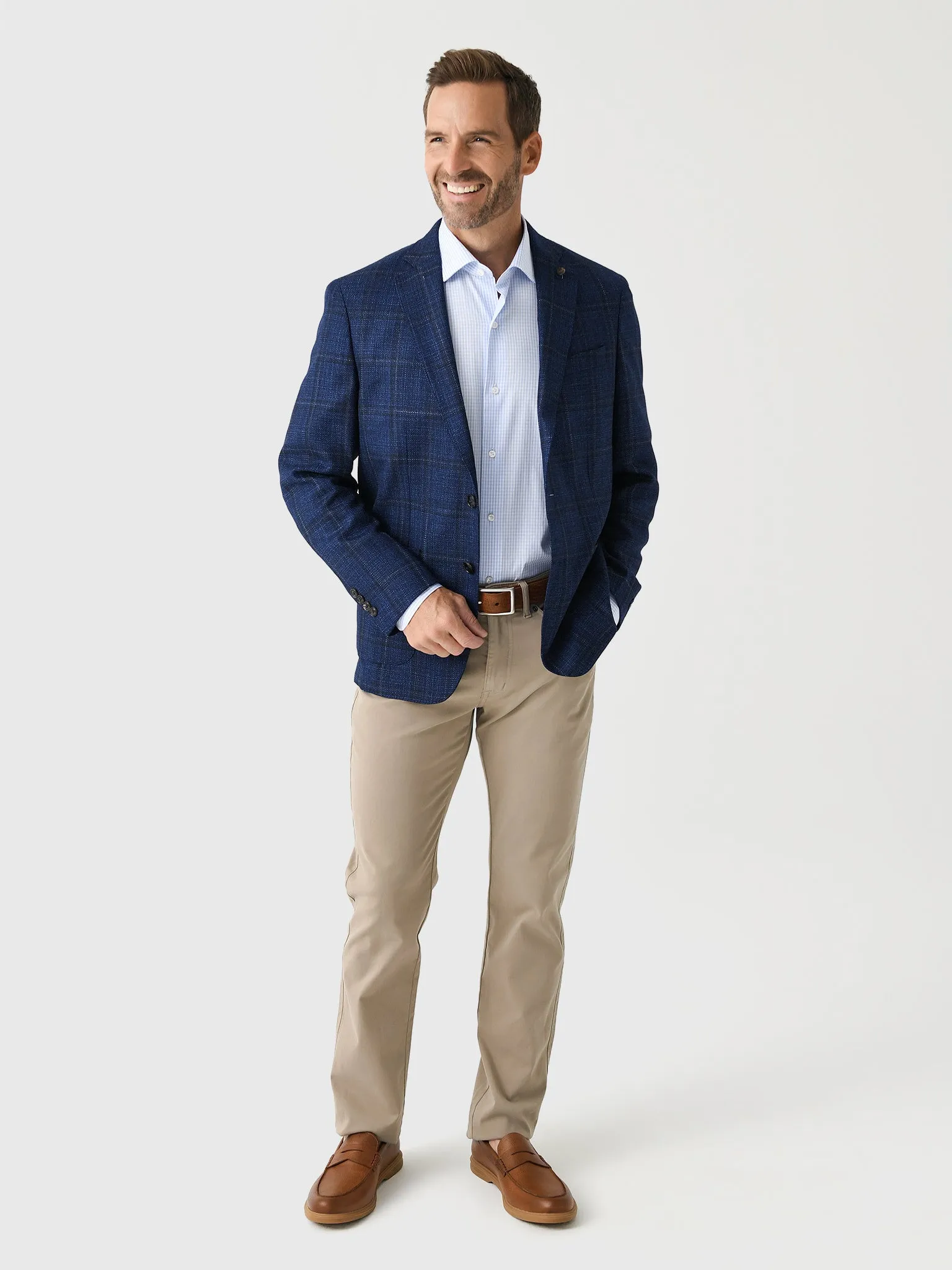 Peter Millar Crown Crafted Men's Clyde Plaid Soft Jacket sold by Saint Bernard product image thumbnail 2