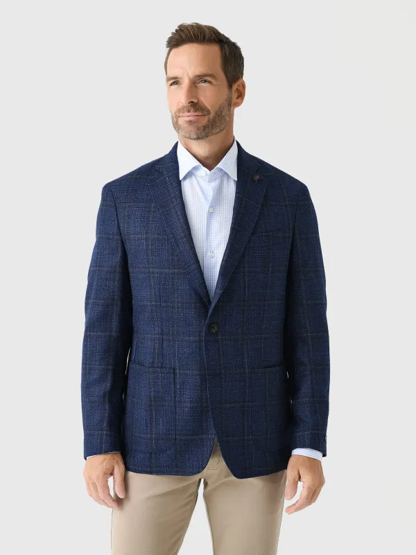 Peter Millar Crown Crafted Men's Clyde Plaid Soft Jacket sold by Saint Bernard