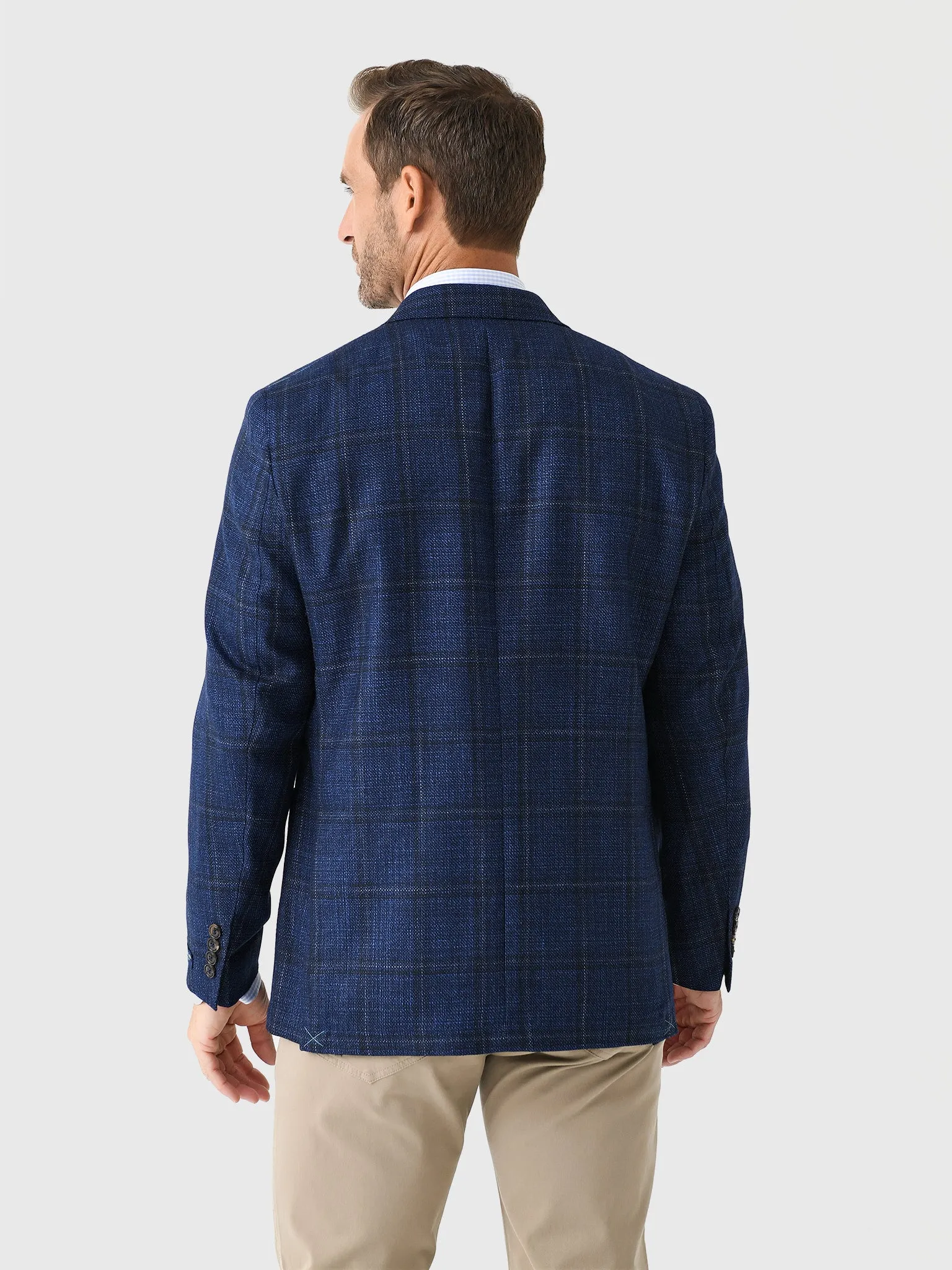 Peter Millar Crown Crafted Men's Clyde Plaid Soft Jacket sold by Saint Bernard product image thumbnail 4