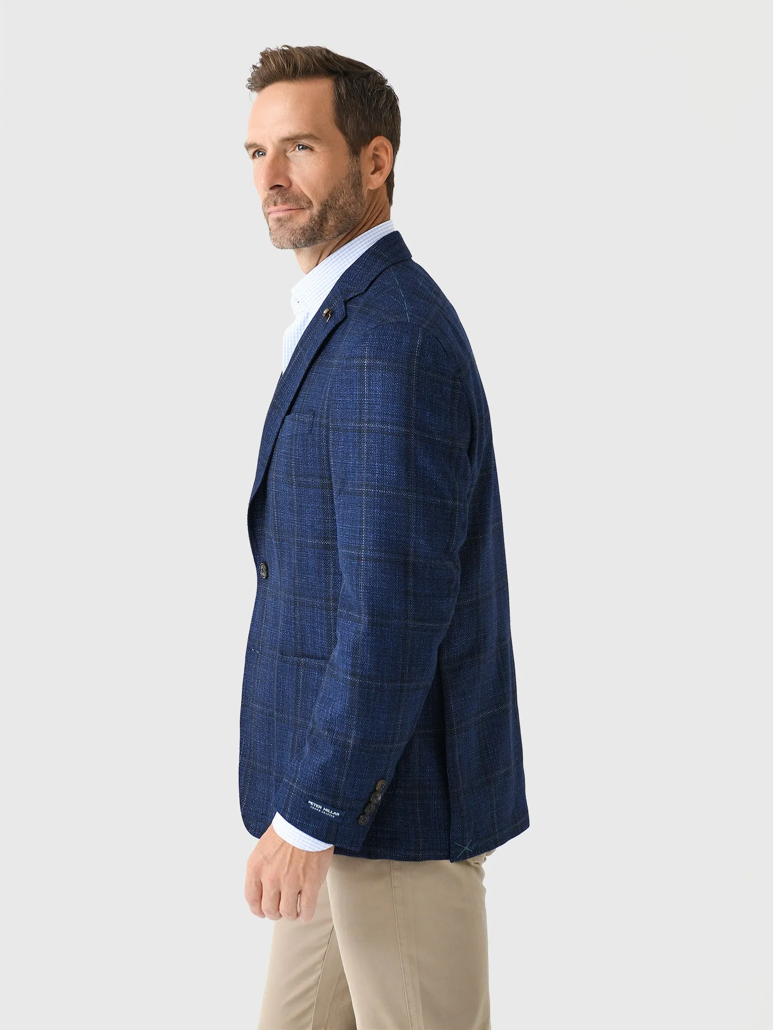 Peter Millar Crown Crafted Men's Clyde Plaid Soft Jacket sold by Saint Bernard product image thumbnail 3