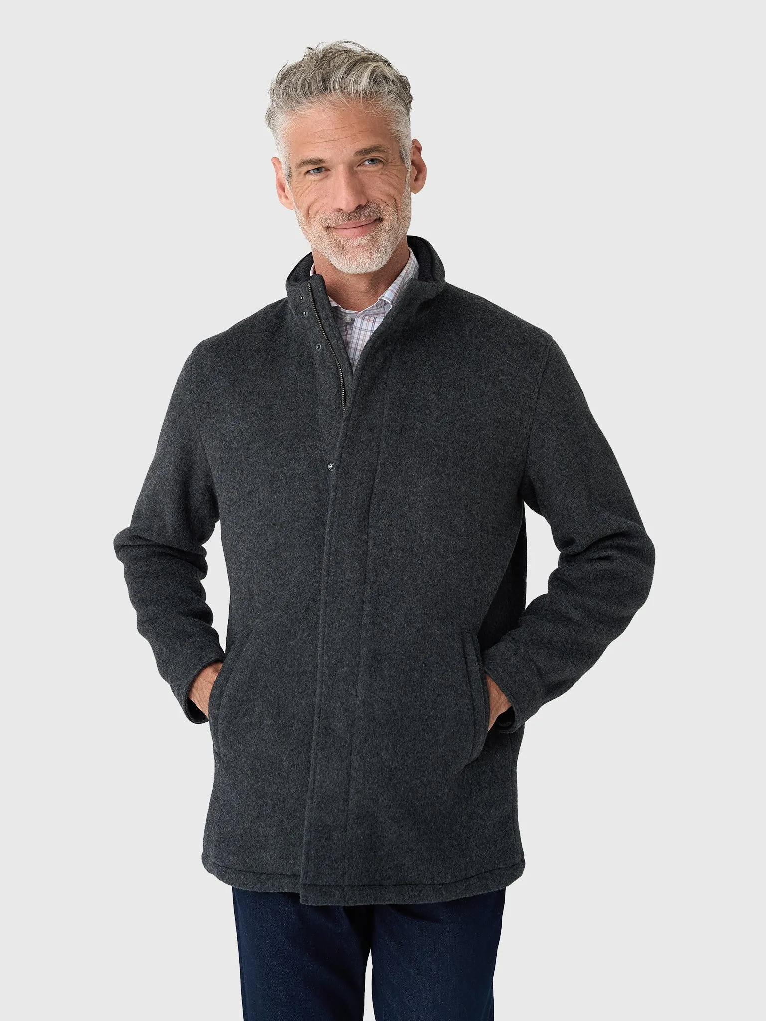 Peter Millar Crown Men's Flex Merino City Coat sold by Saint Bernard