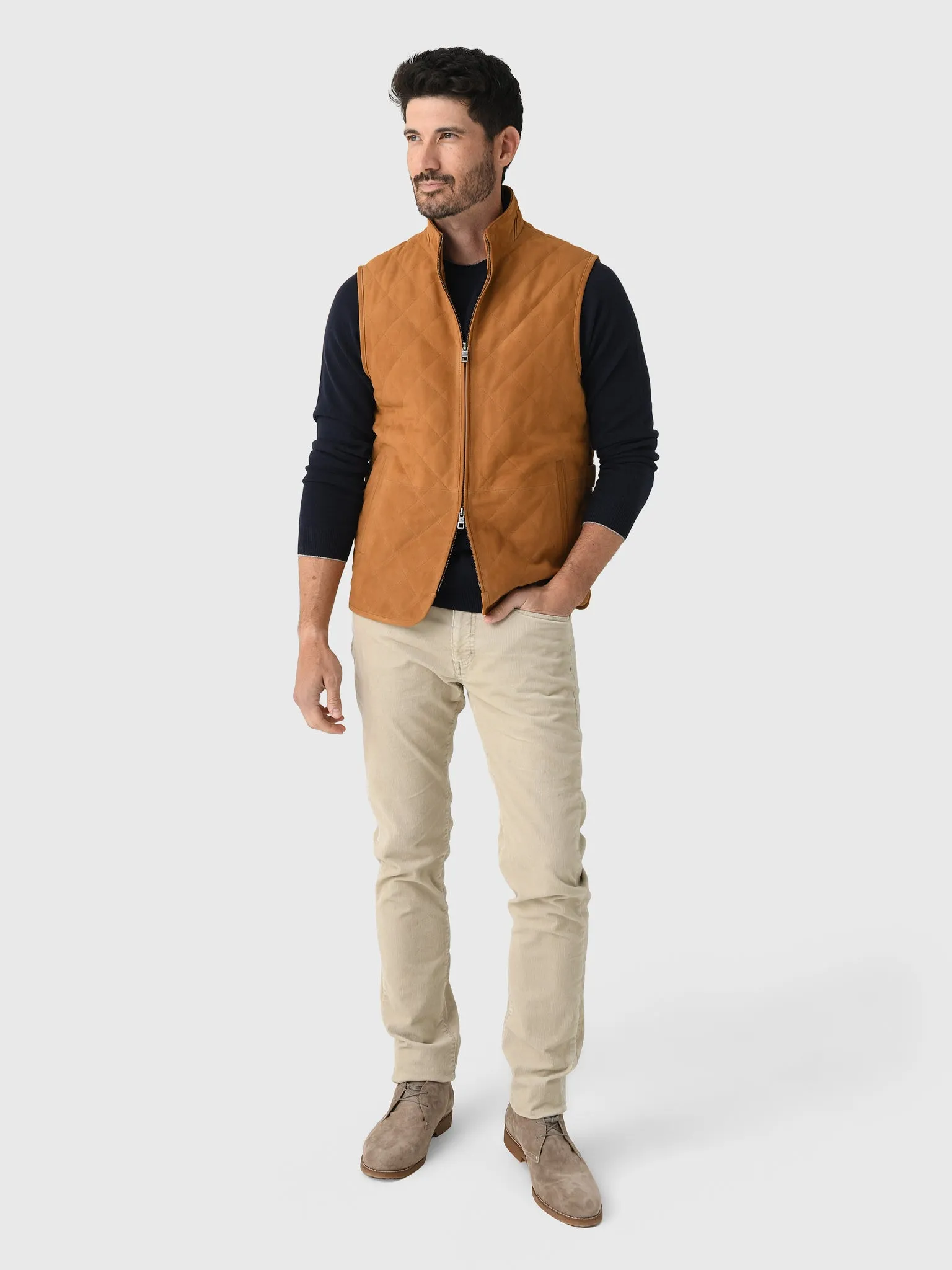 Peter Millar Crown Men's Essex Suede Vest sold by Saint Bernard product image thumbnail 2