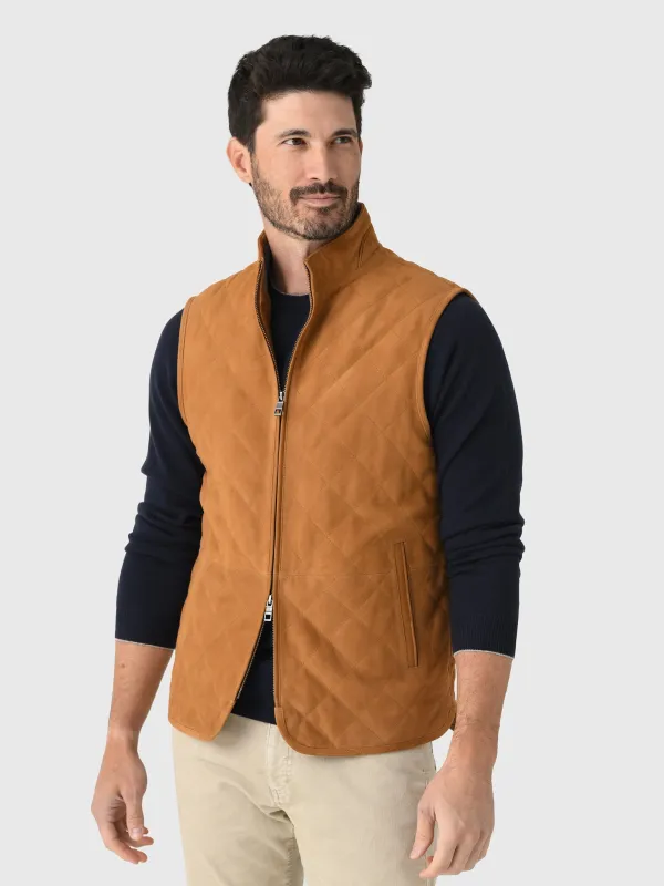 Peter Millar Crown Men's Essex Suede Vest made by Peter Millar