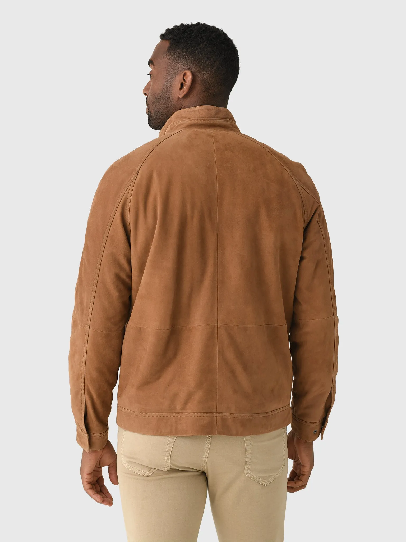 Peter Millar Crown Crafted Men's Soho Suede Bomber sold by Saint Bernard product image thumbnail 3