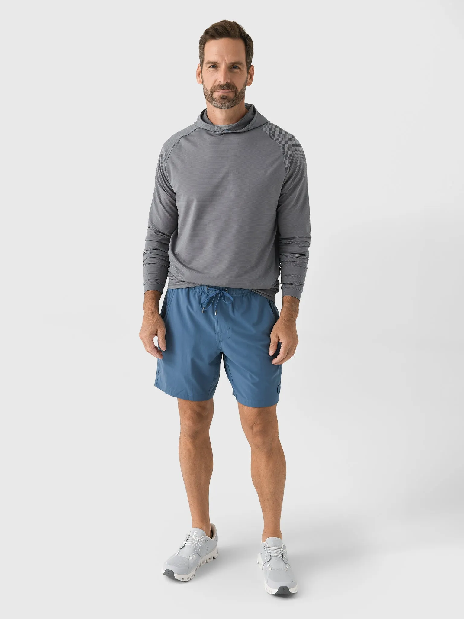 Peter Millar Crown Sport Men's Pine Sugar Stripe Performance Hoodie sold by Saint Bernard product image thumbnail 2