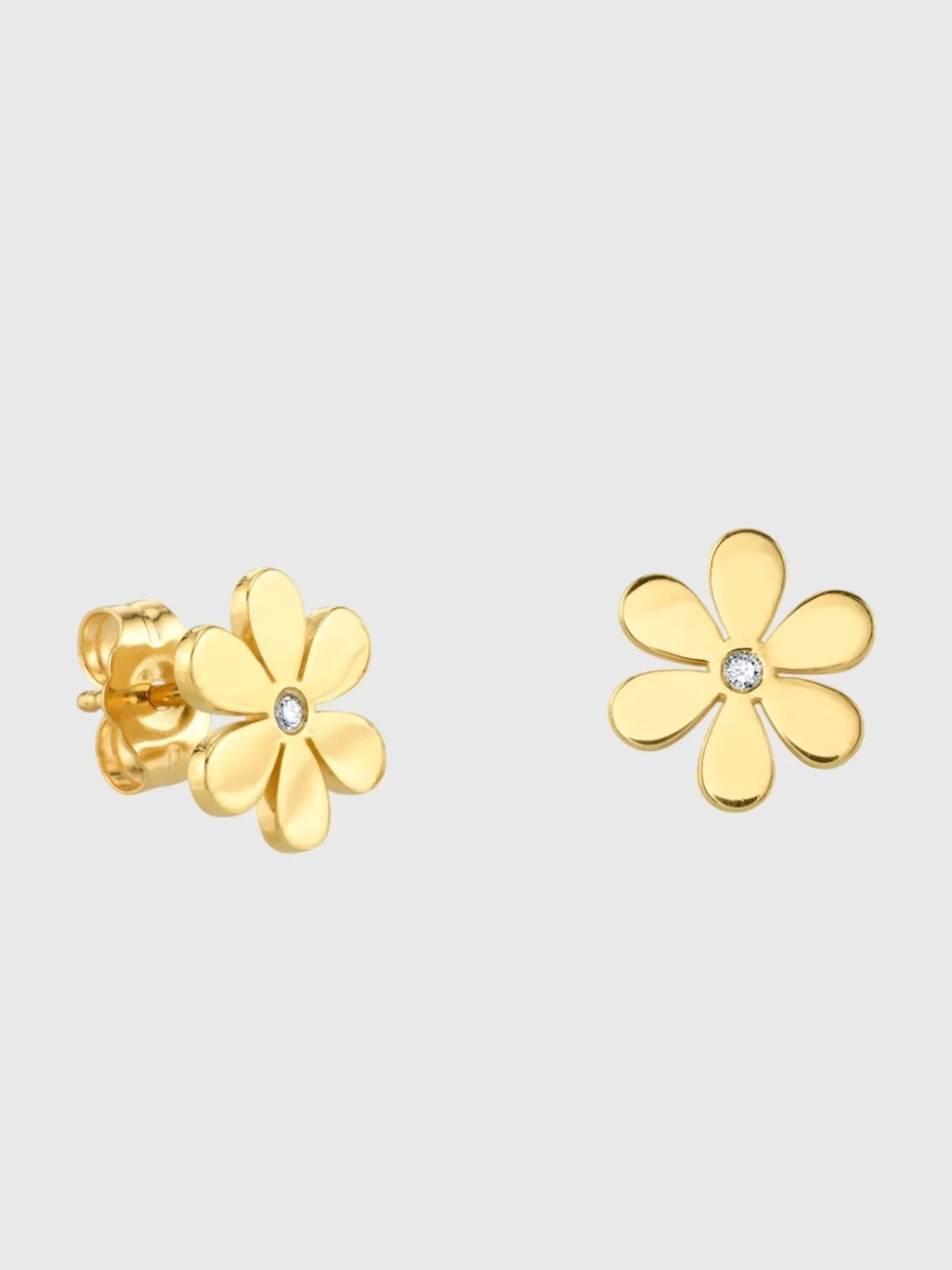 Sydney Evan Diamond Daisy Stud Earrings sold by Saint Bernard