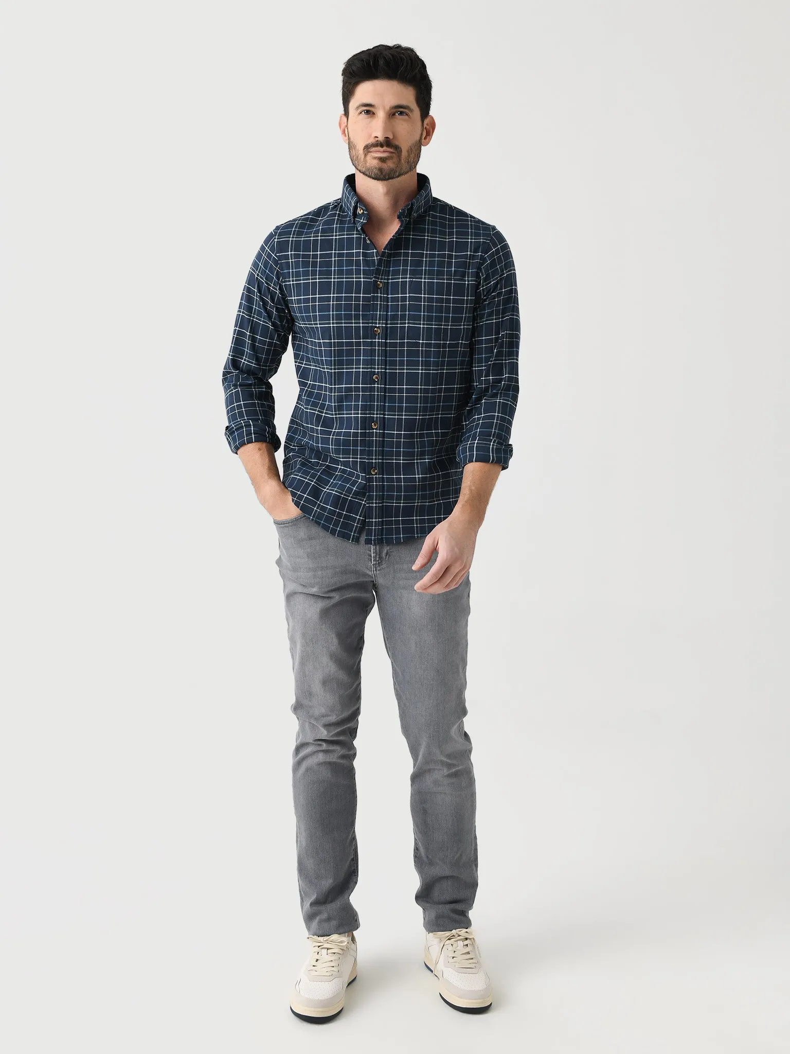 Mizzen+Main Men's Trim City Flannel Twill sold by Saint Bernard product image thumbnail 2