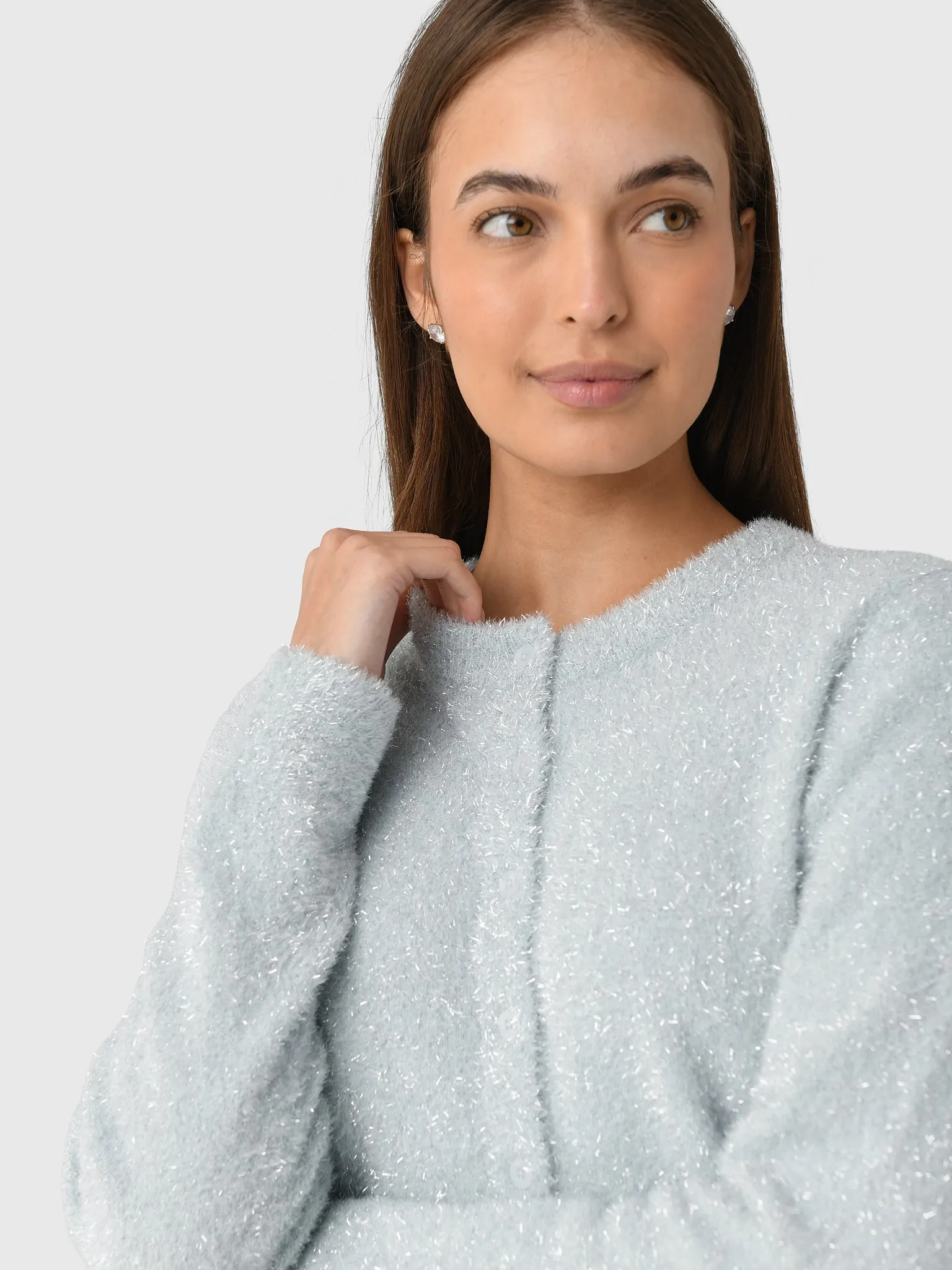 Vince Women's Metallic Eyelash Cardigan sold by Saint Bernard product image thumbnail 5