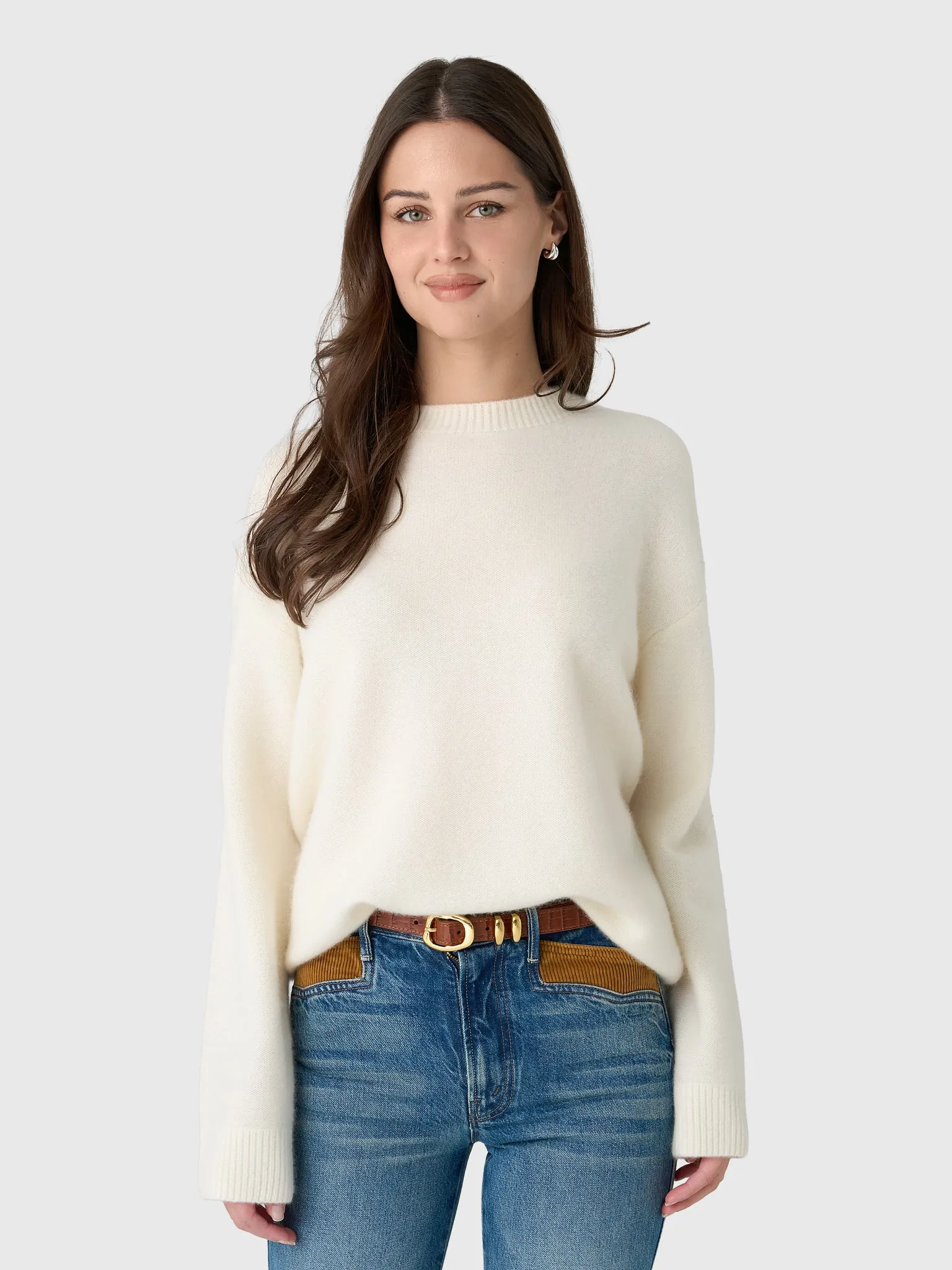 Vince Women's Plush Cashmere Crew Neck Sweater sold by Saint Bernard