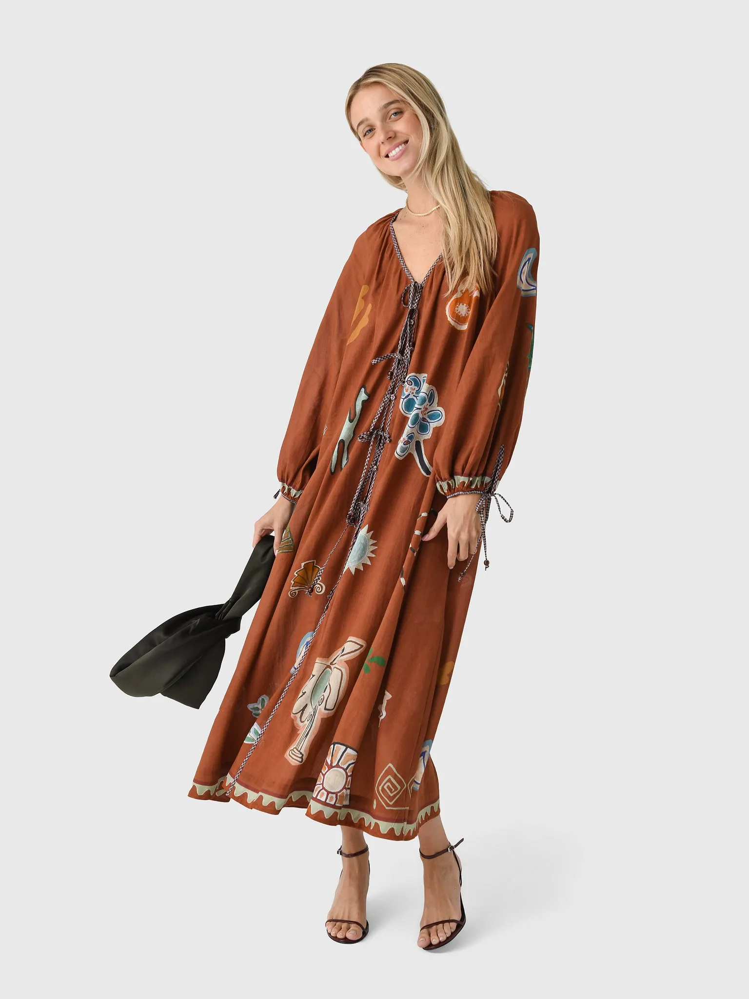 Alemais Women's Laurence Tie Front Shirtdress sold by Saint Bernard product image thumbnail 4