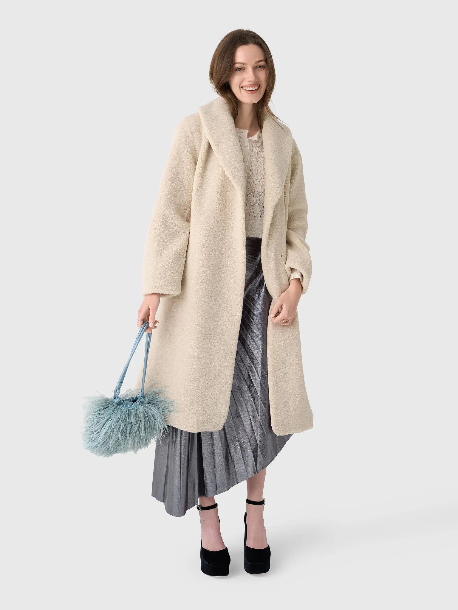 Velvet Women's Eleanor Sherpa Coat sold by Saint Bernard product image thumbnail 2