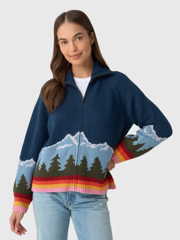 The Great Outdoors Women's The Vista Full-Zip Sweater made by Saint Bernard