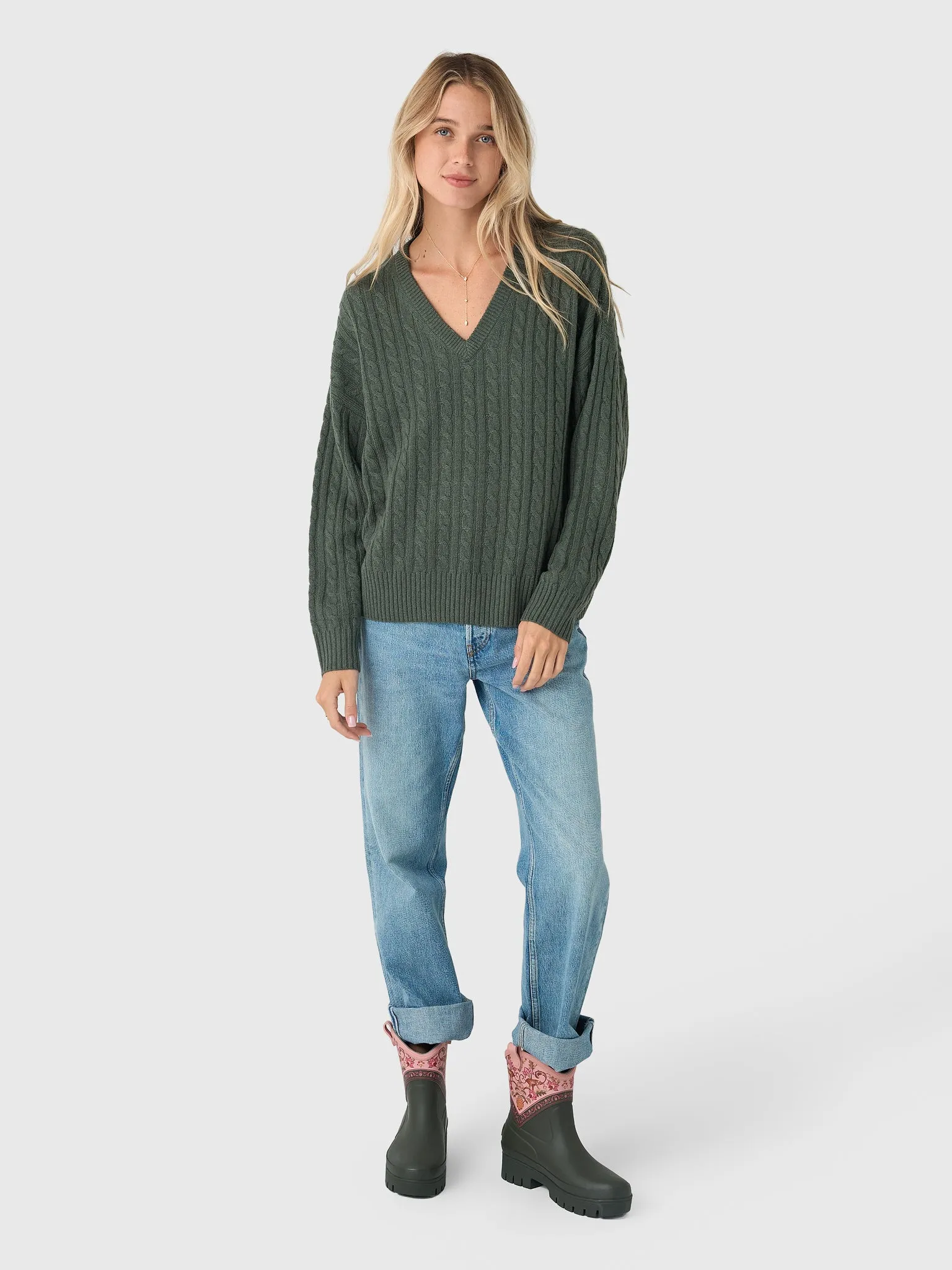 Jenni Kayne Women's Nell V-Neck Sweater sold by Saint Bernard product image thumbnail 2
