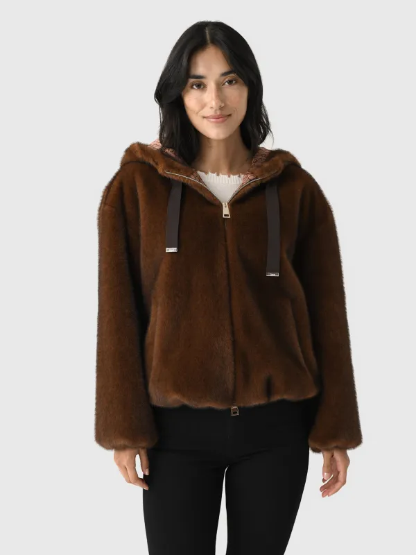 Herno Women's Alternative Mink Fur Bomber Jacket sold by Saint Bernard