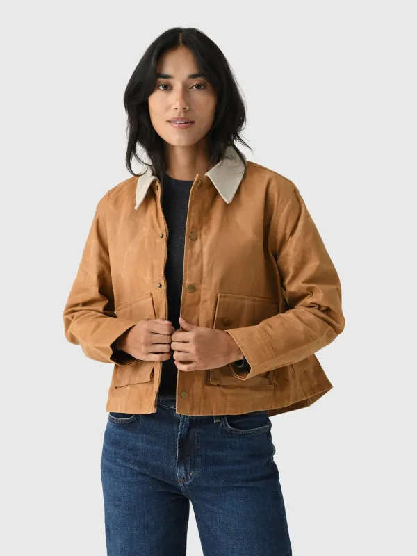 The Great Women's The Waxed Swingy Jacket sold by Saint Bernard
