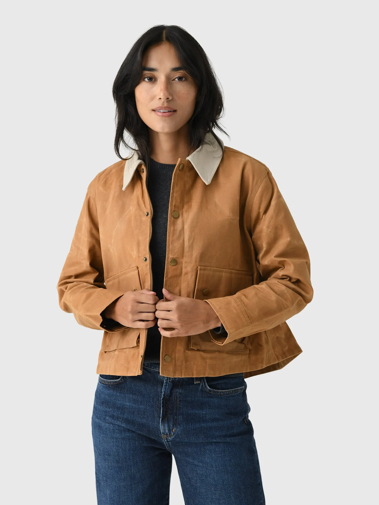The Great Women's The Waxed Swingy Jacket sold by Saint Bernard