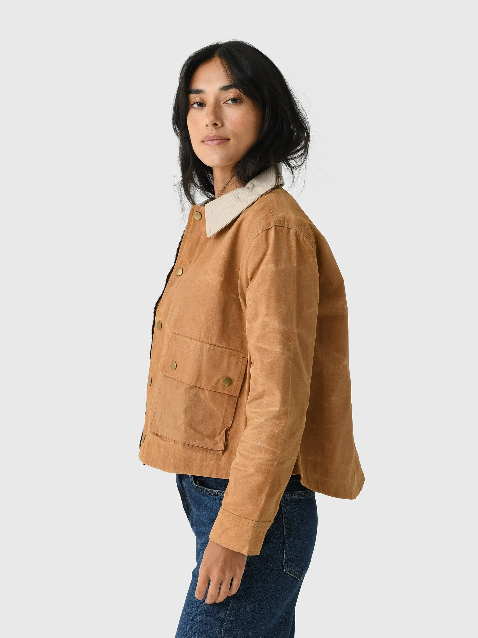The Great Women's The Waxed Swingy Jacket sold by Saint Bernard product image thumbnail 3