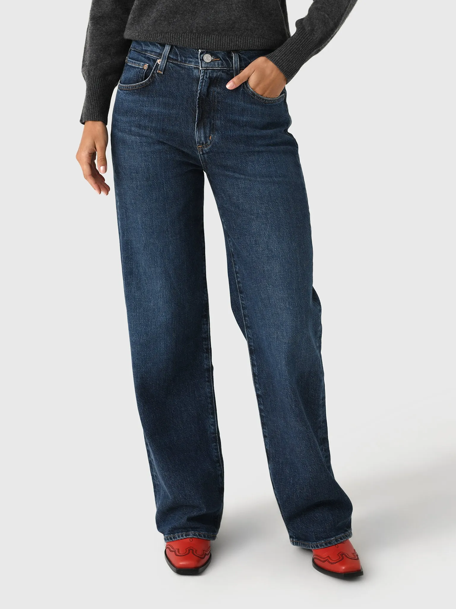 Agolde Women's Harper Straight Jean sold by Saint Bernard