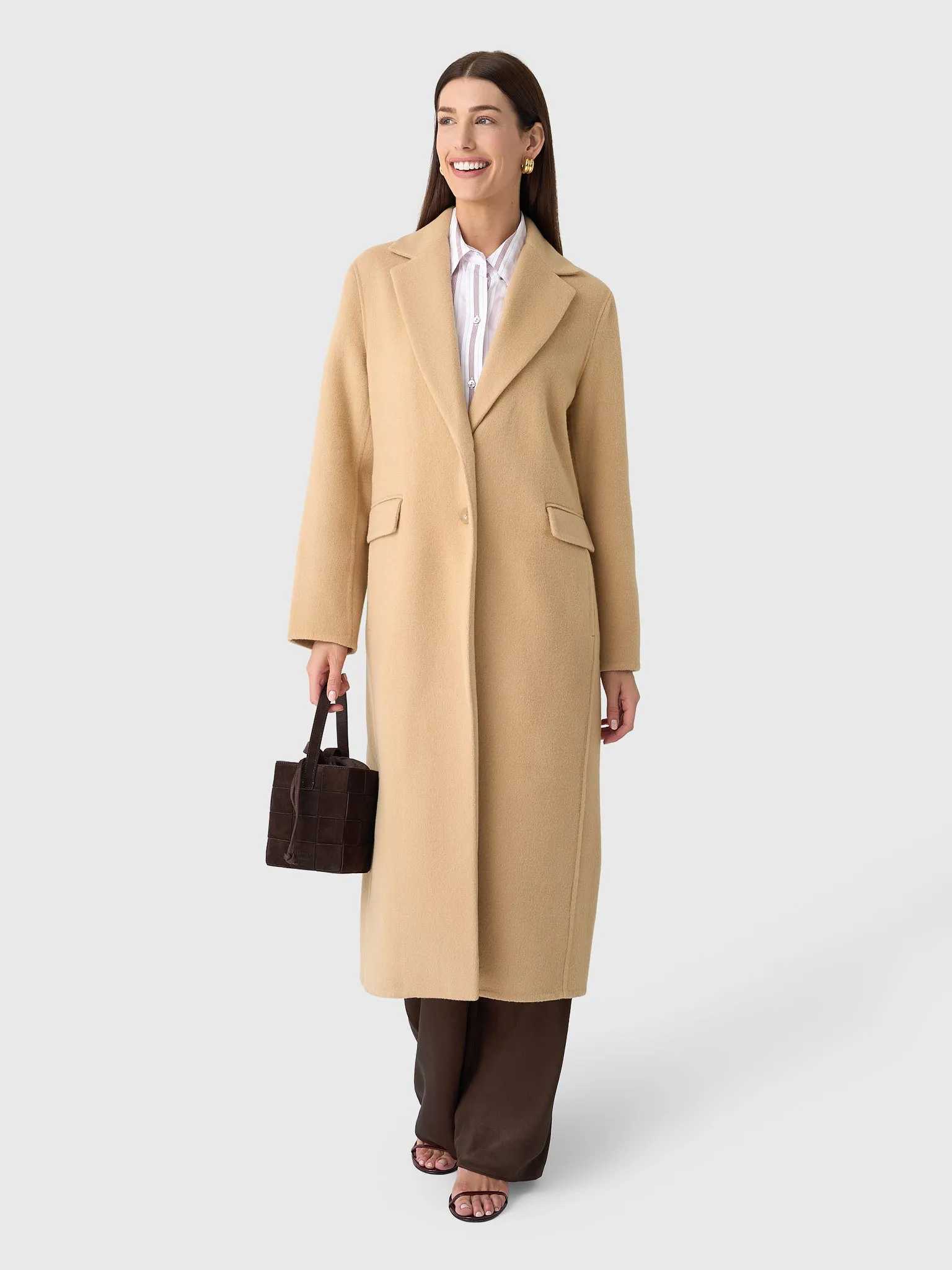 Vince Women's Wool-Blend Single-Breasted Coat sold by Saint Bernard product image thumbnail 2